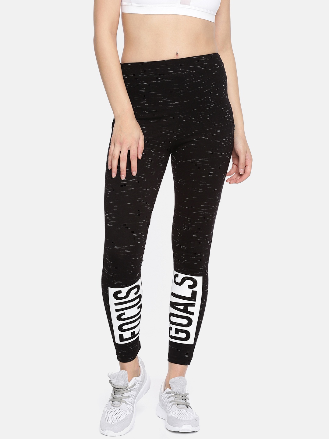 

Flying Machine Women Black Printed Tights