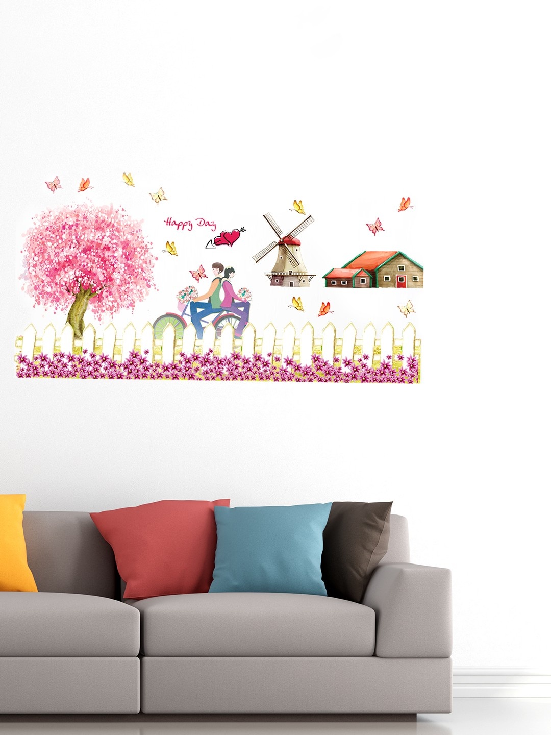 

Cortina Multicoloured Floral & Botanical Wall Sticker, Multi