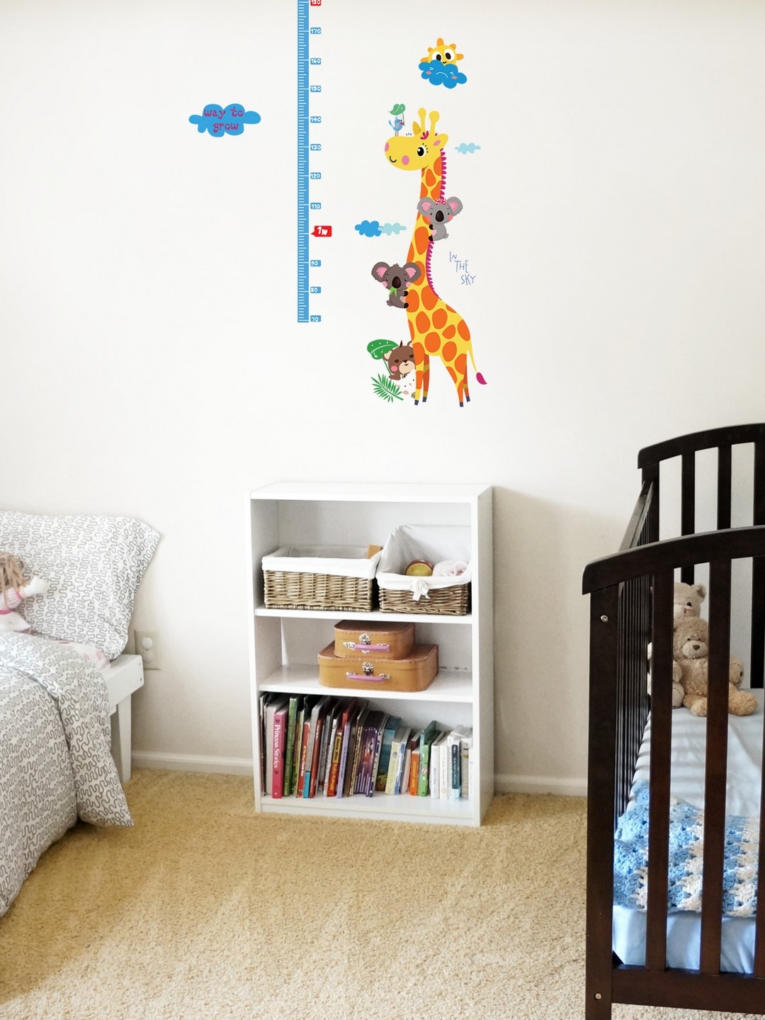 

Cortina Multicoloured Cartoon Zebra and Pals Height Chart Wall Sticker, Multi