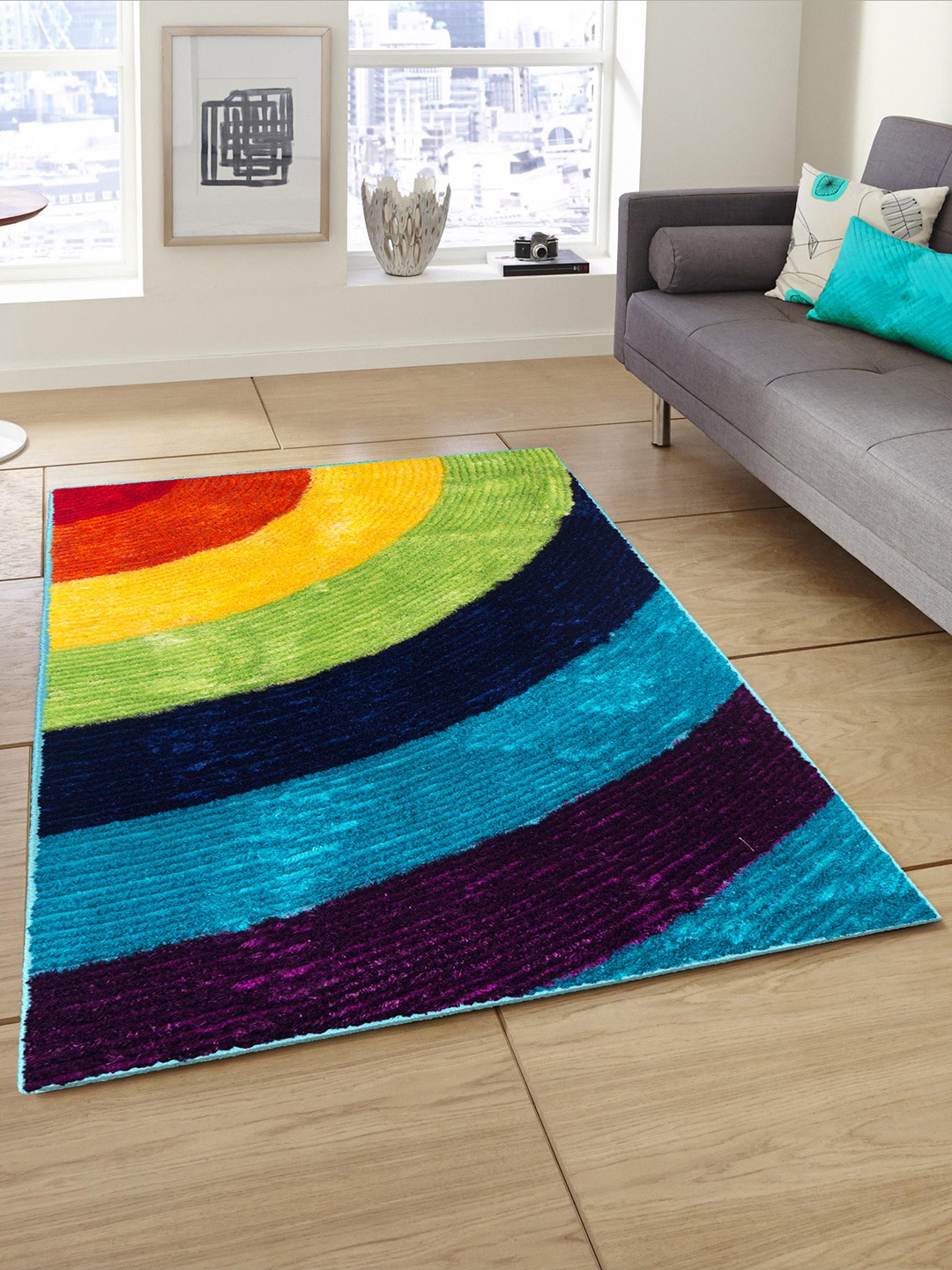 

Story@home Multicoloured Printed Carpet, Multi
