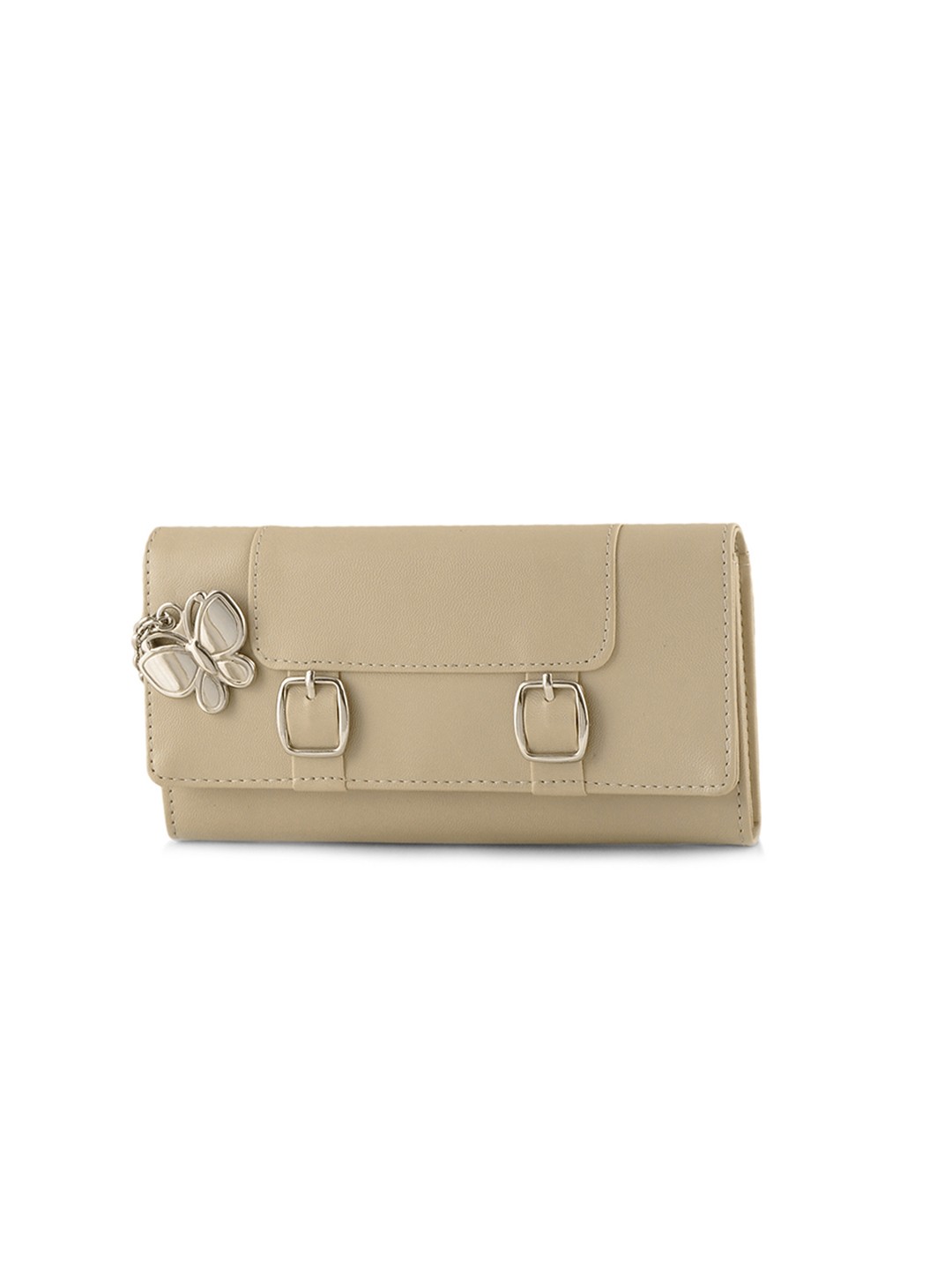 

Butterflies Women Cream-Coloured Solid Two Fold Wallet