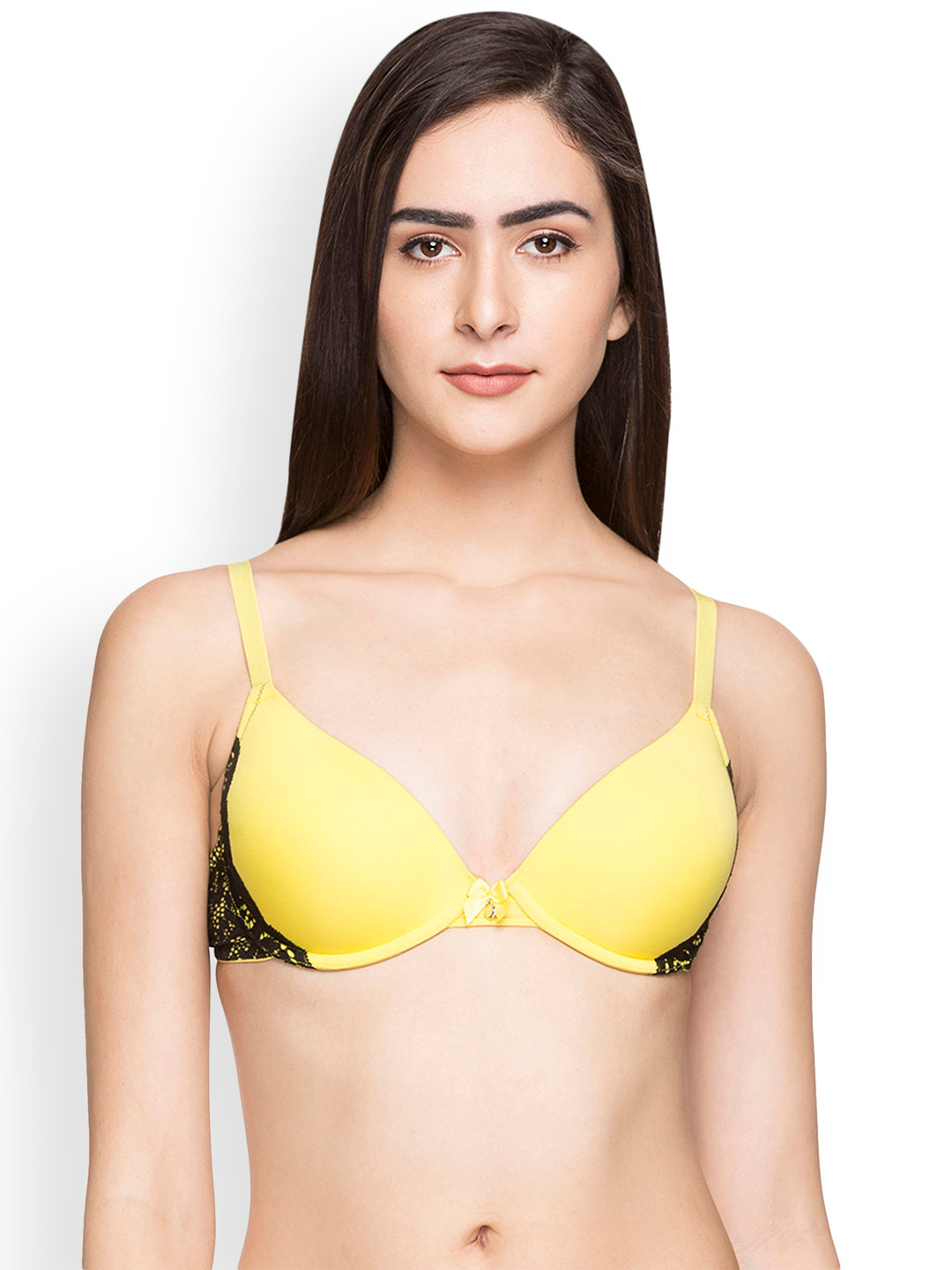 

Candyskin Yellow & Black Solid Underwired Push-Up Bra CS-BRA-02YELLOW WITH BLACK1599