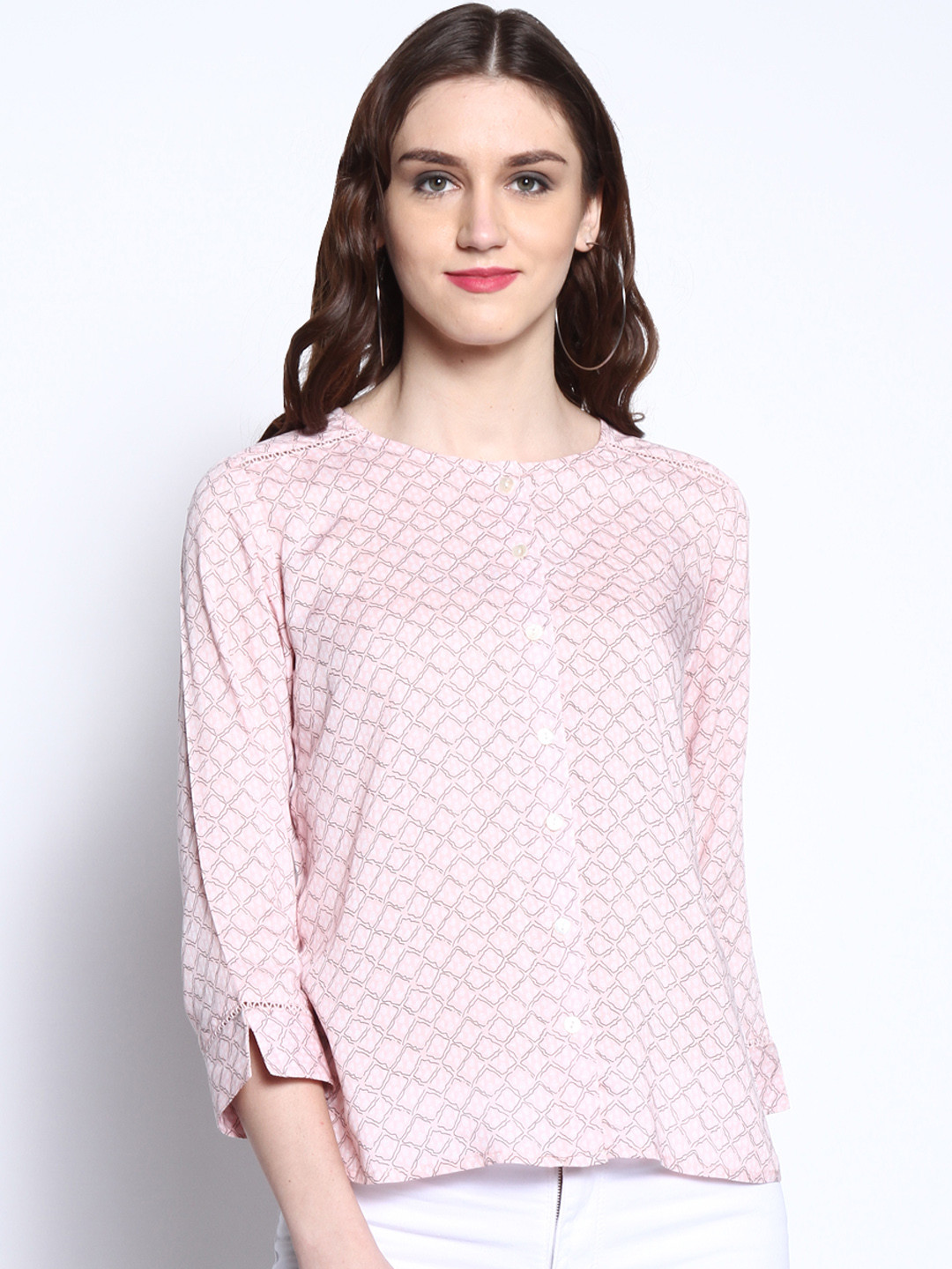 

RARE ROOTS Women Pink Printed Top