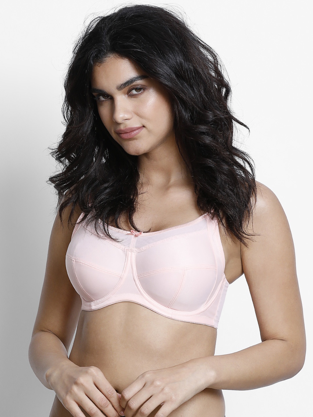

Zivame Pink Solid Underwired Non Padded Everyday Bra ZI0101M0XLZPINK