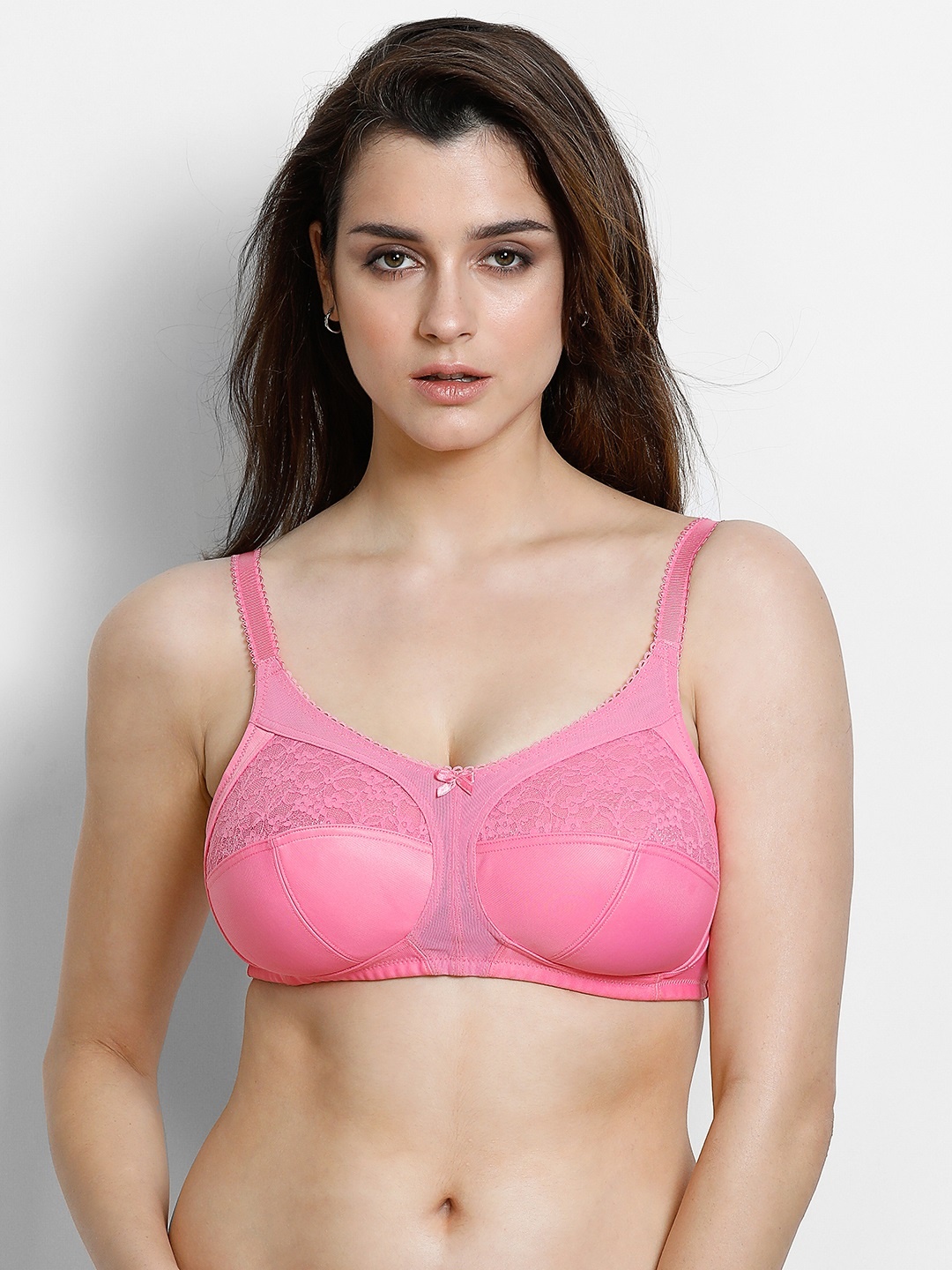 

Zivame Pink Solid Non-Wired Non Padded Everyday Bra ZI010240X8ZPINK