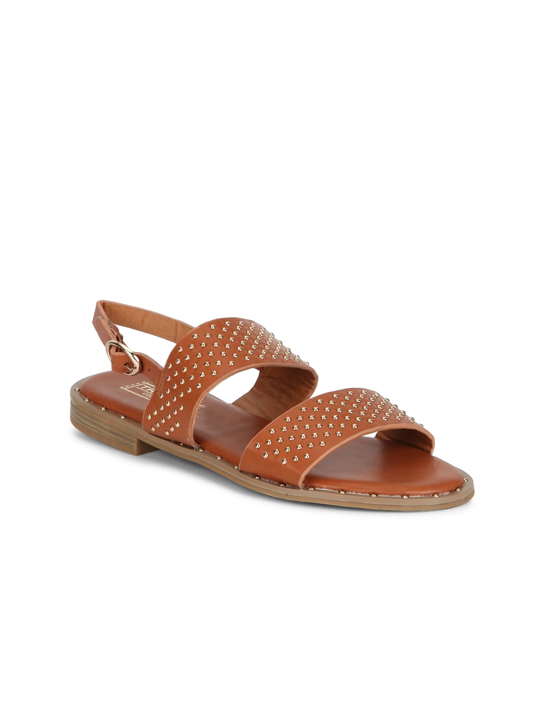 

Truffle Collection Women Tan Solid Synthetic Open Toe Flats