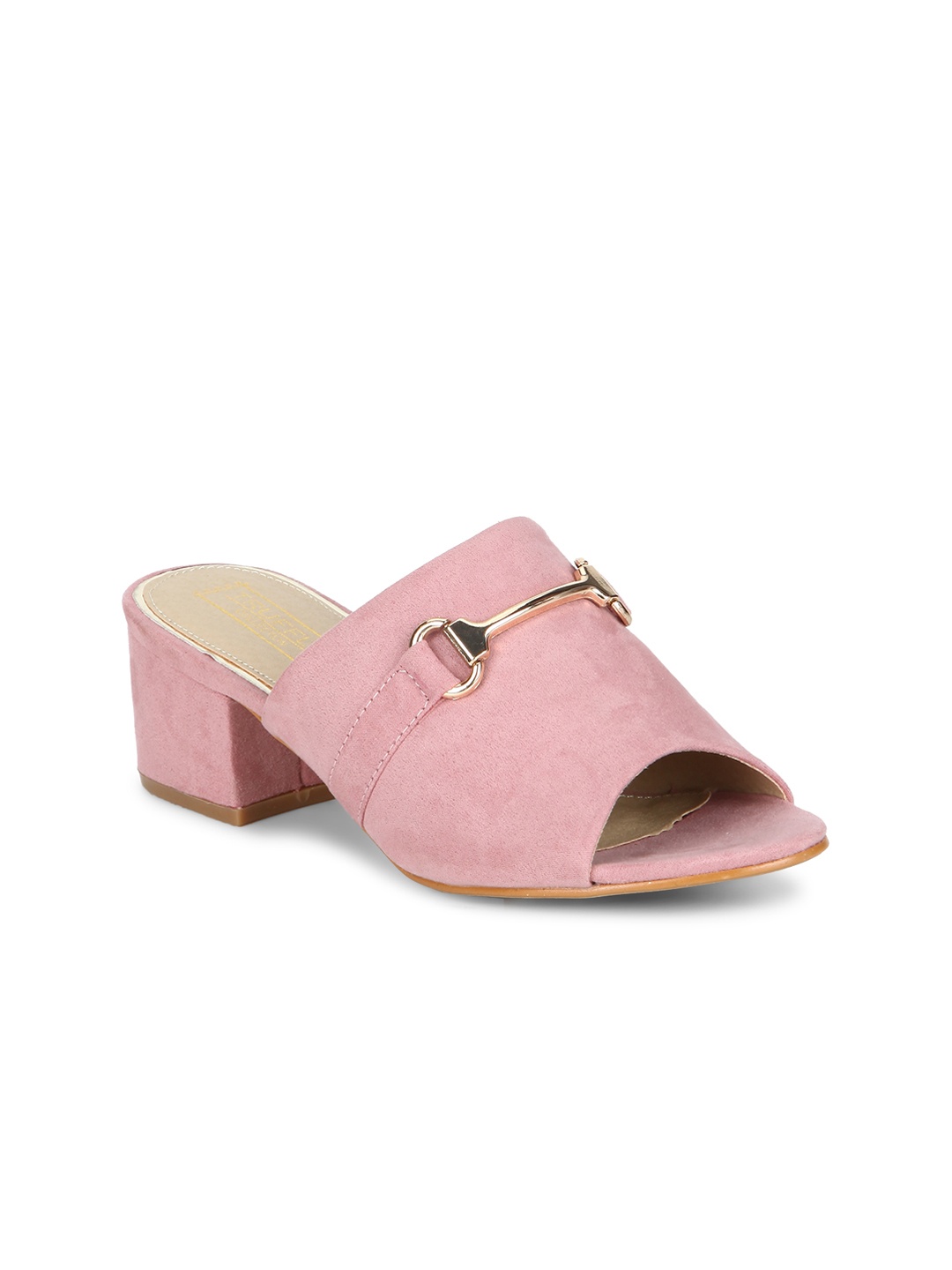 

Truffle Collection Women Pink Solid Sandals