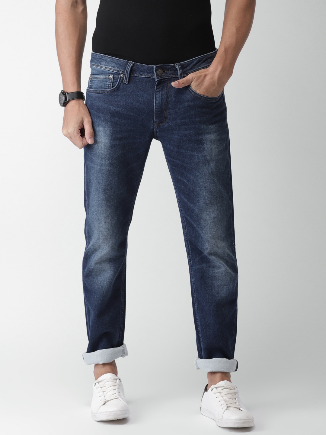 

Celio Men Blue Mid-Rise Slim Fit Clean Look Stretchable Jeans