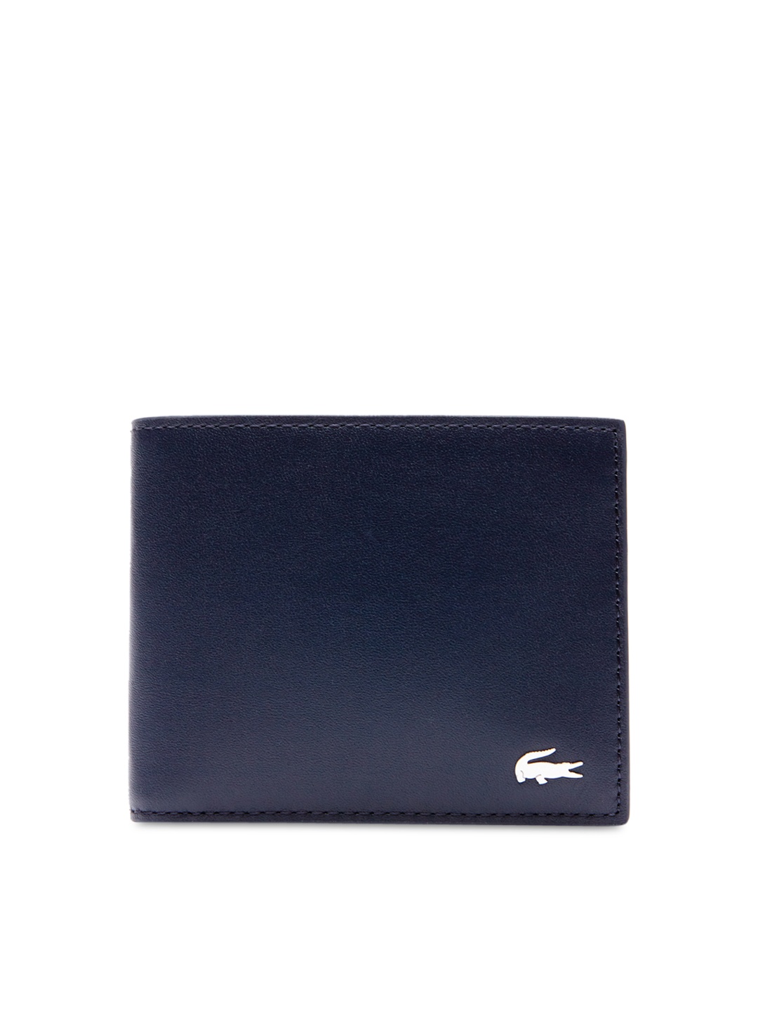 

Lacoste Men Blue Solid Two Fold Wallet