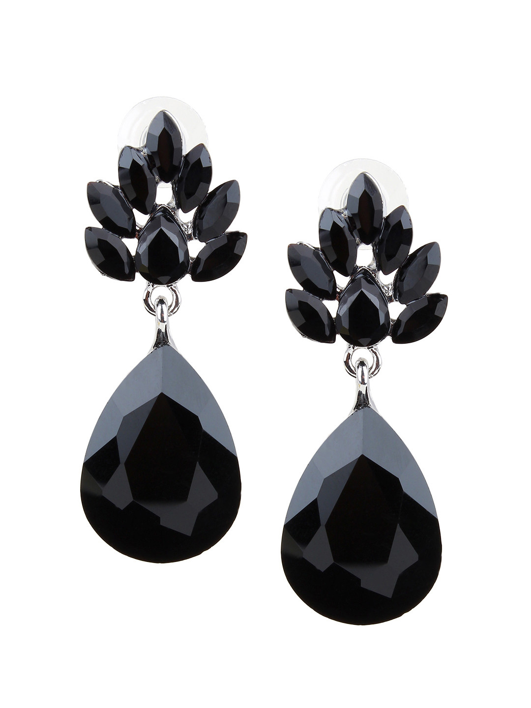 

Mali Fionna Black Contemporary Handcrafted Drop Earrings