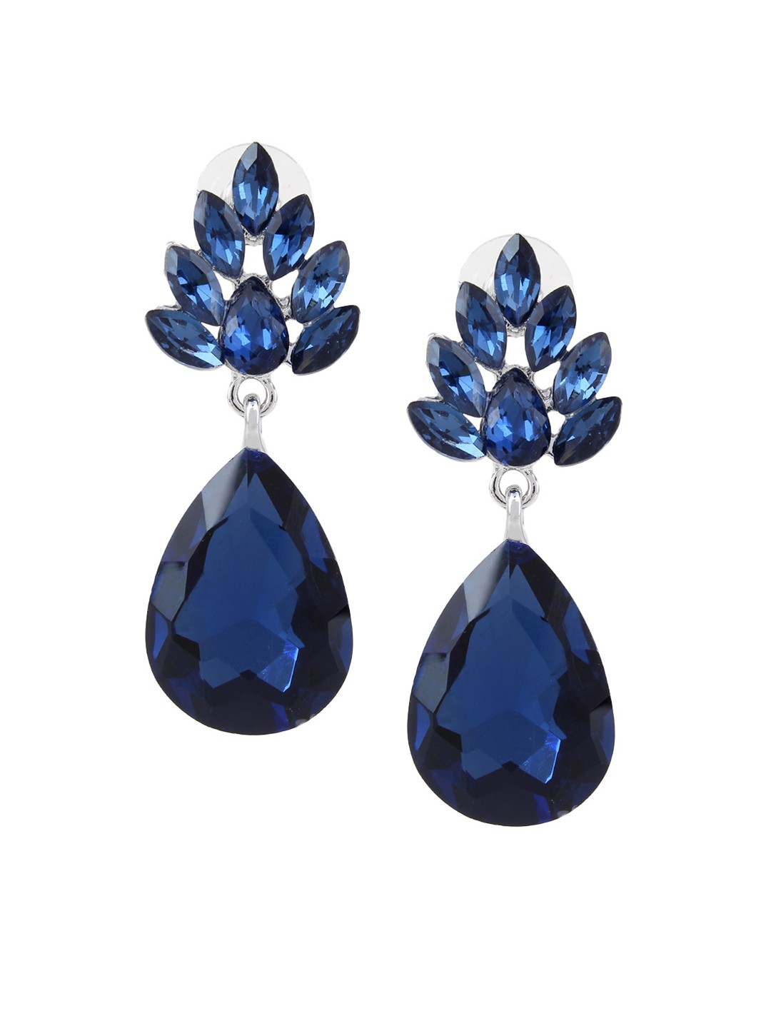 

Mali Fionna Blue Contemporary Drop Earrings