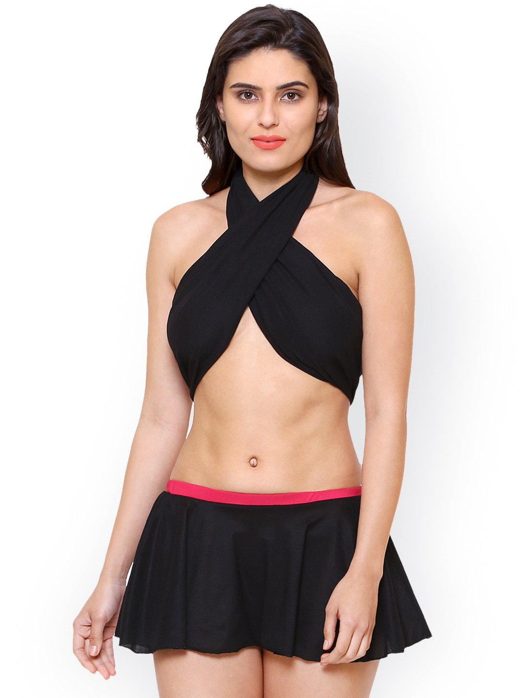 

Klamotten Black Solid Baby Doll B6K-Black