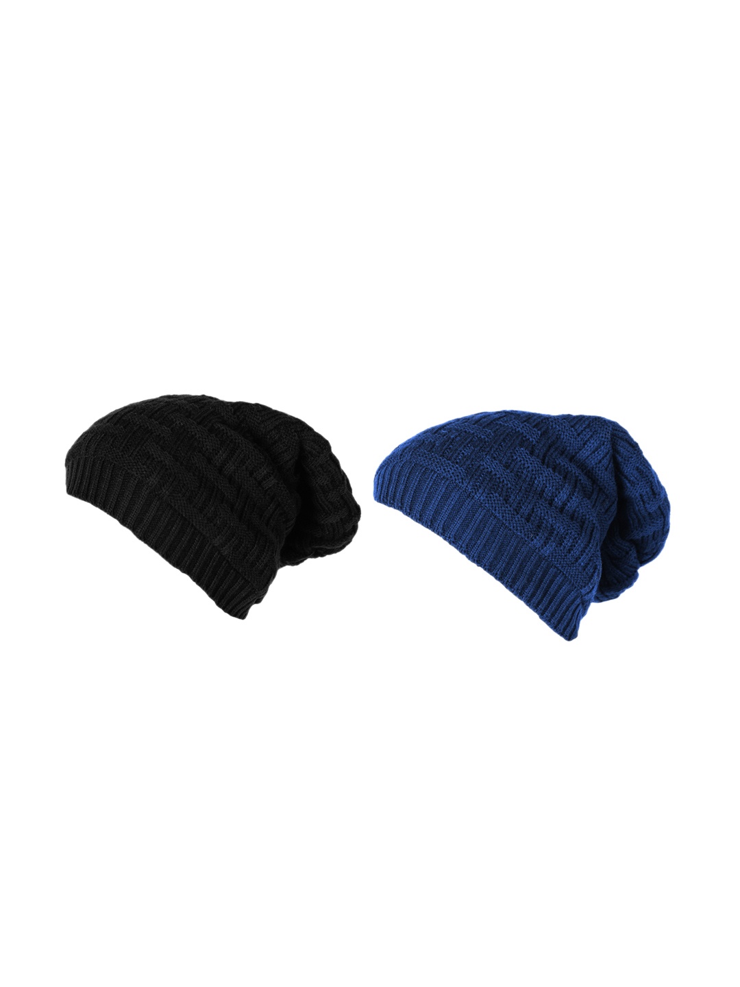 

Knotyy Unisex Set of 2 Beanie, Blue