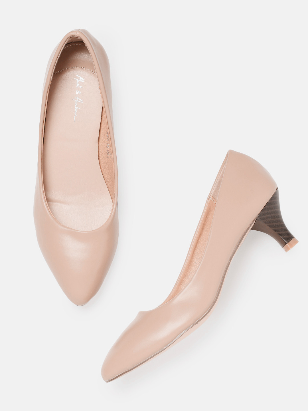 

Mast & Harbour Women Nude-Coloured Solid Pumps
