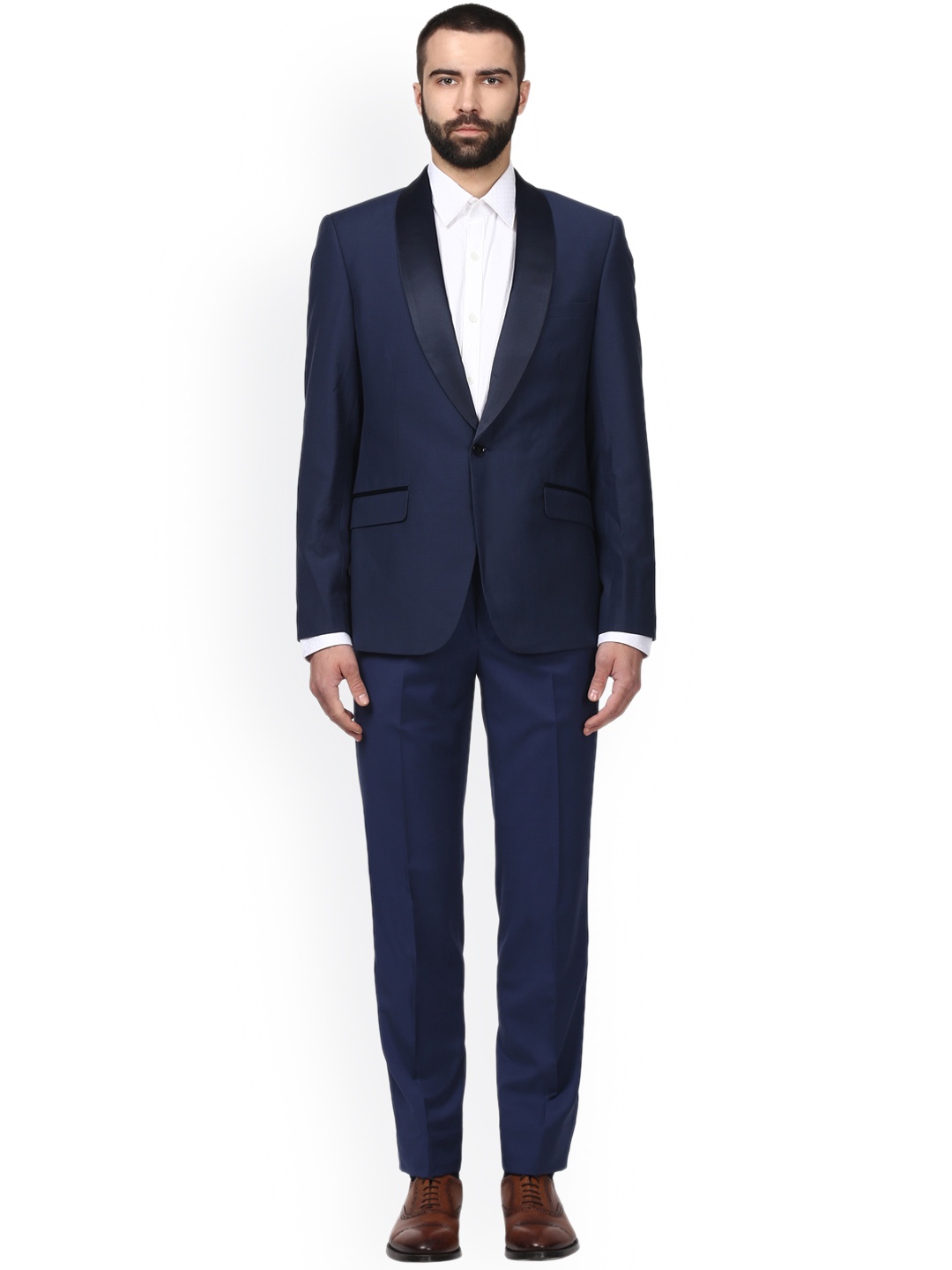 

Raymond Men Blue Solid Suit