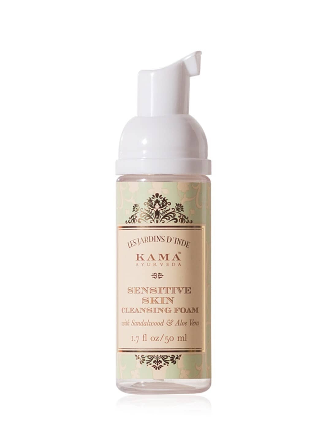 

KAMA AYURVEDA Sustainable Unisex Sensitive Skin Cleansing Foam with Sandalwood Aloe Vera 50 ml, Green