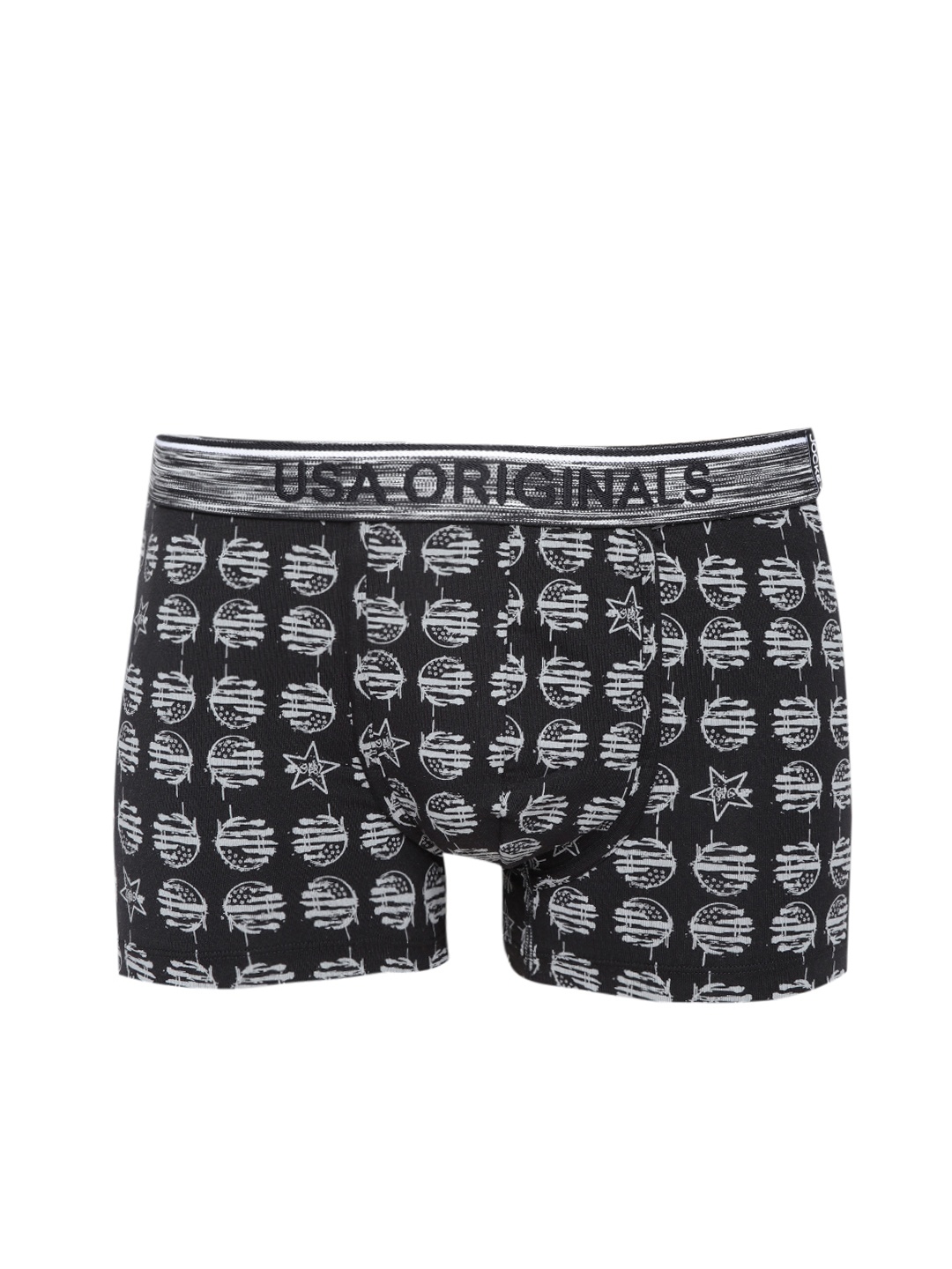 

Jockey Men Black & Grey Printed Trunks US70-0105-BPG01