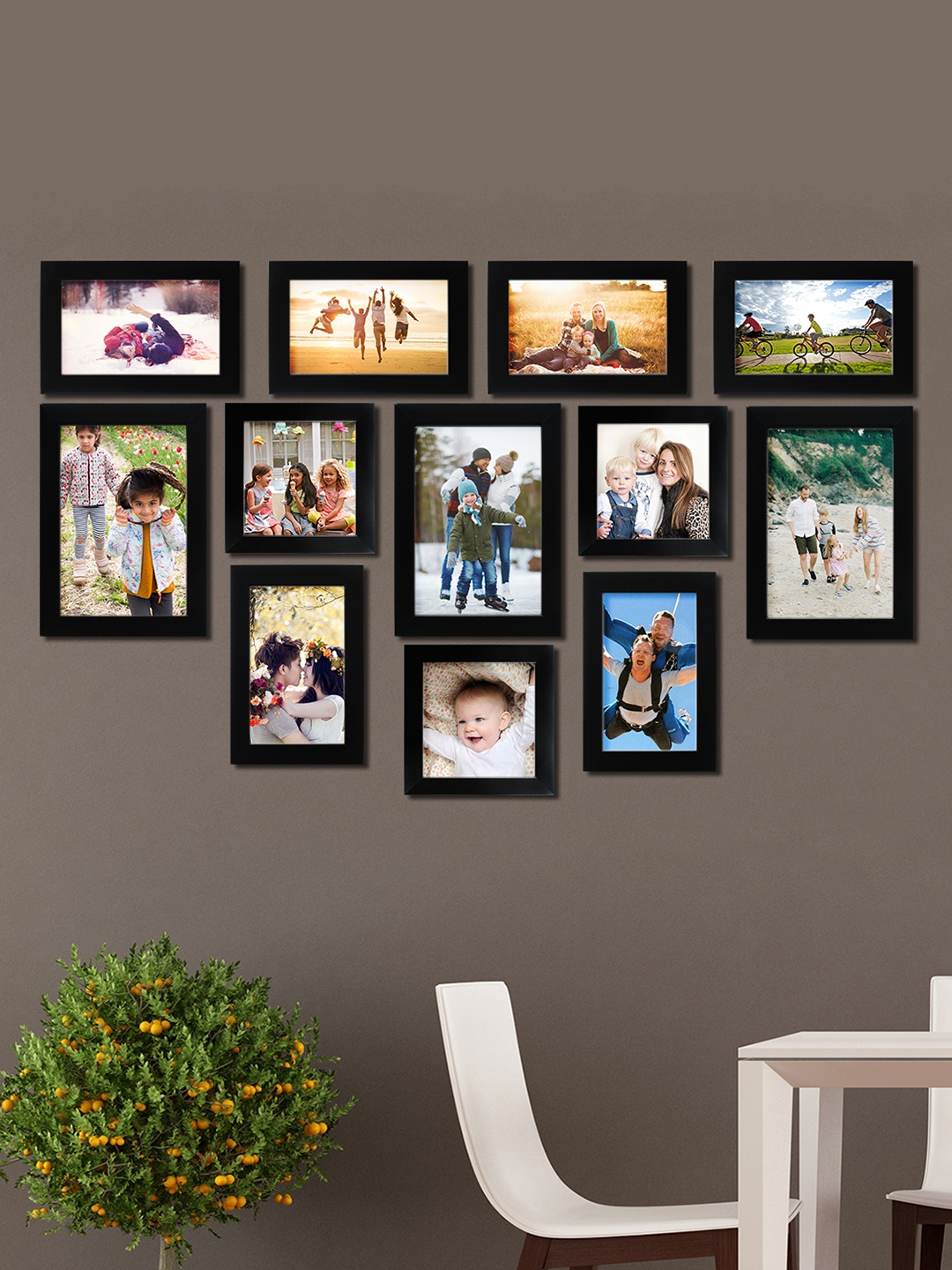 

Random Set of 11 Black Photo frames