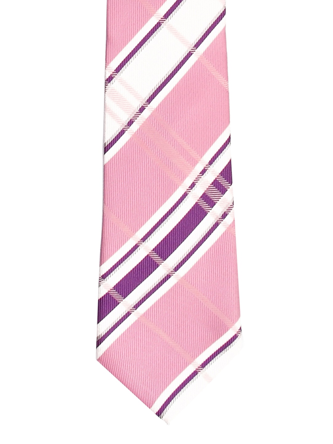 

Tossido Pink Woven Design Broad Tie