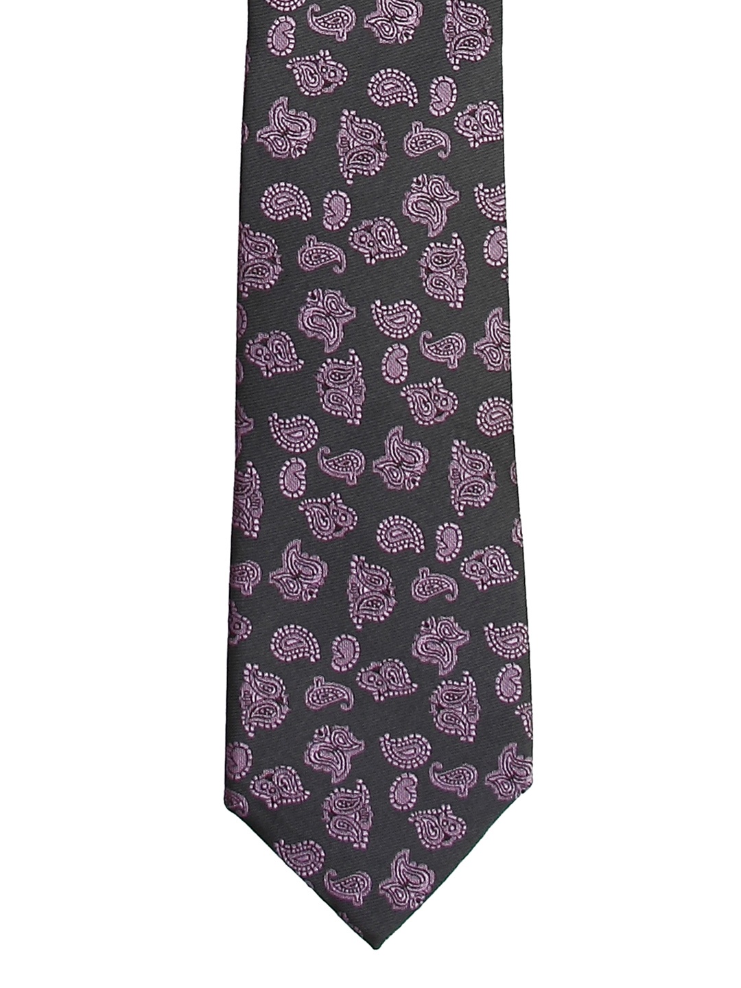 

Tossido Purple Woven Design Broad Tie