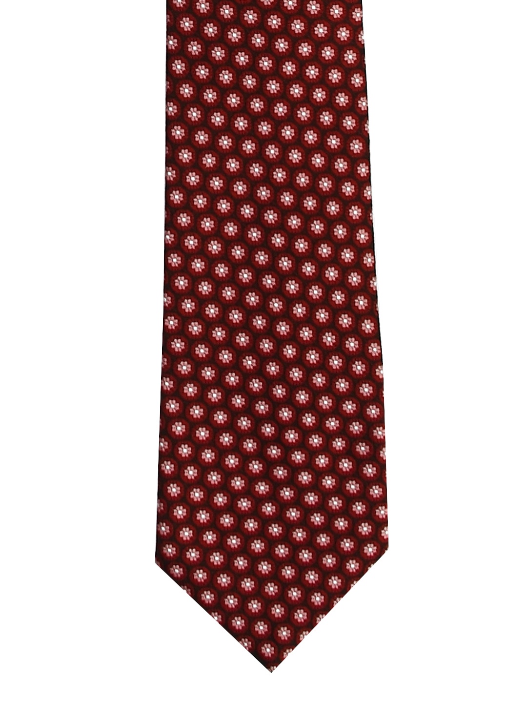 

Tossido Maroon Woven Design Broad Tie