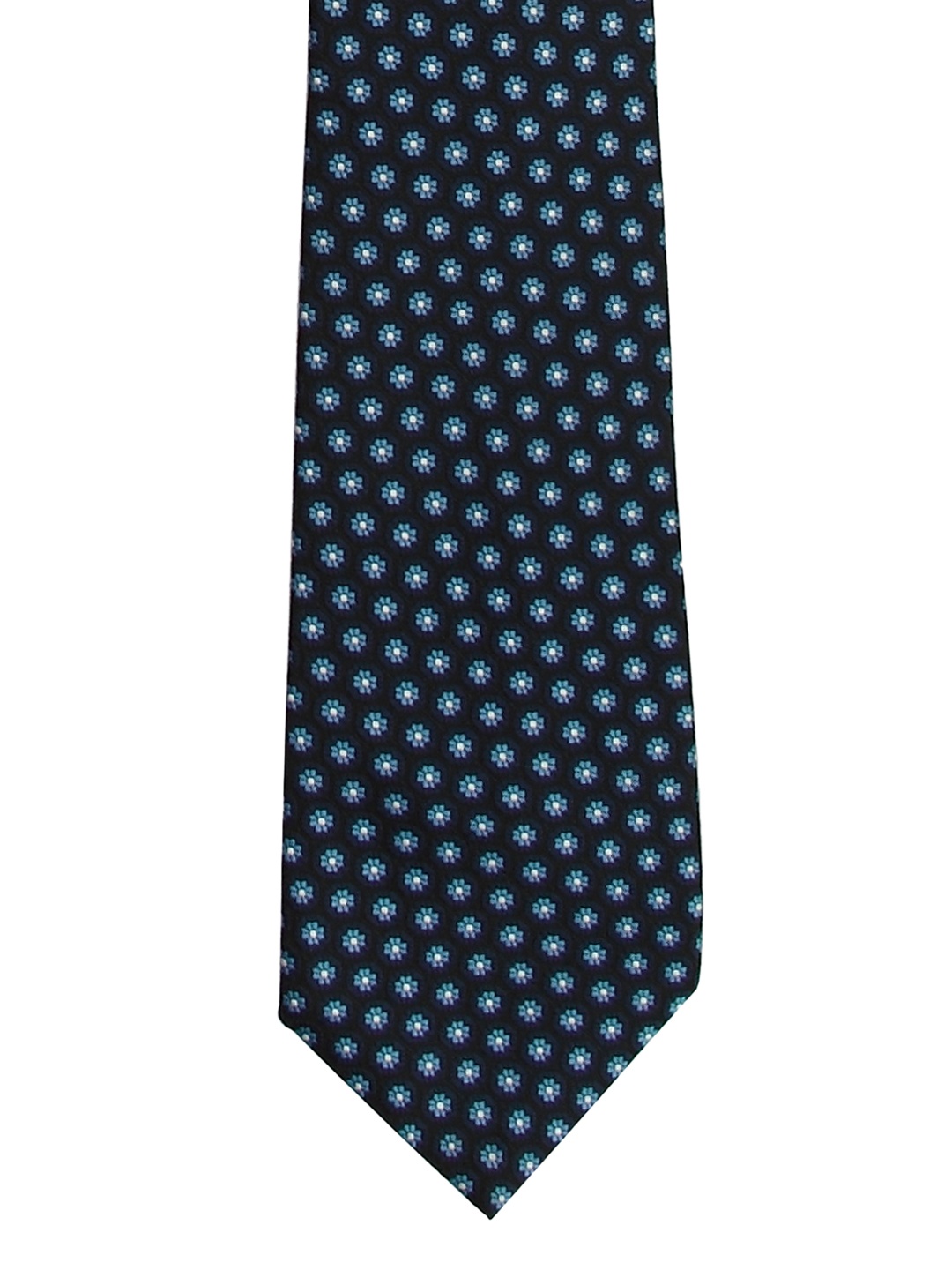 

Tossido Black Woven Design Broad Tie