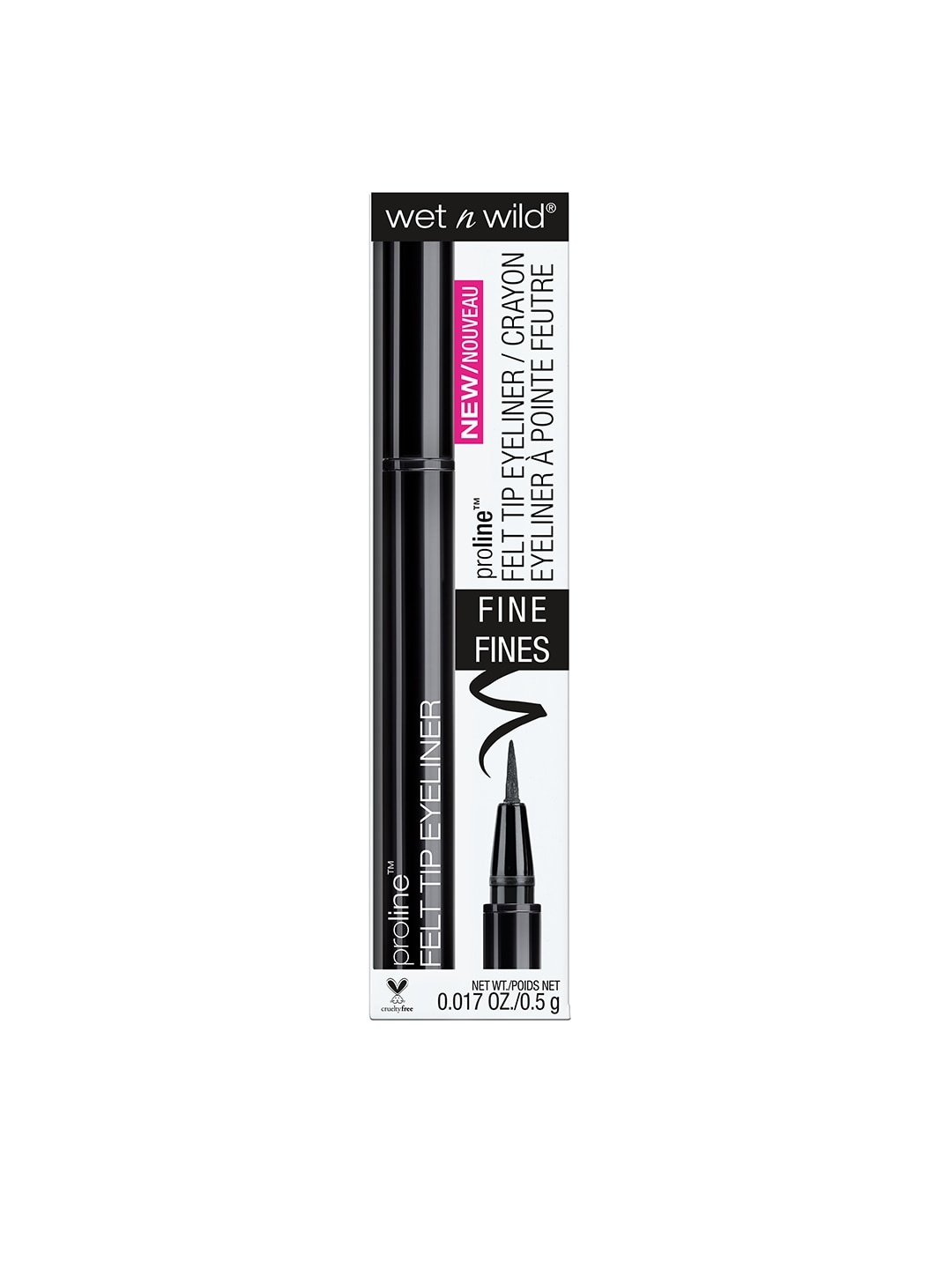 

Wet n Wild ProLine Felt Tip Eyeliner - Black 0.5 g