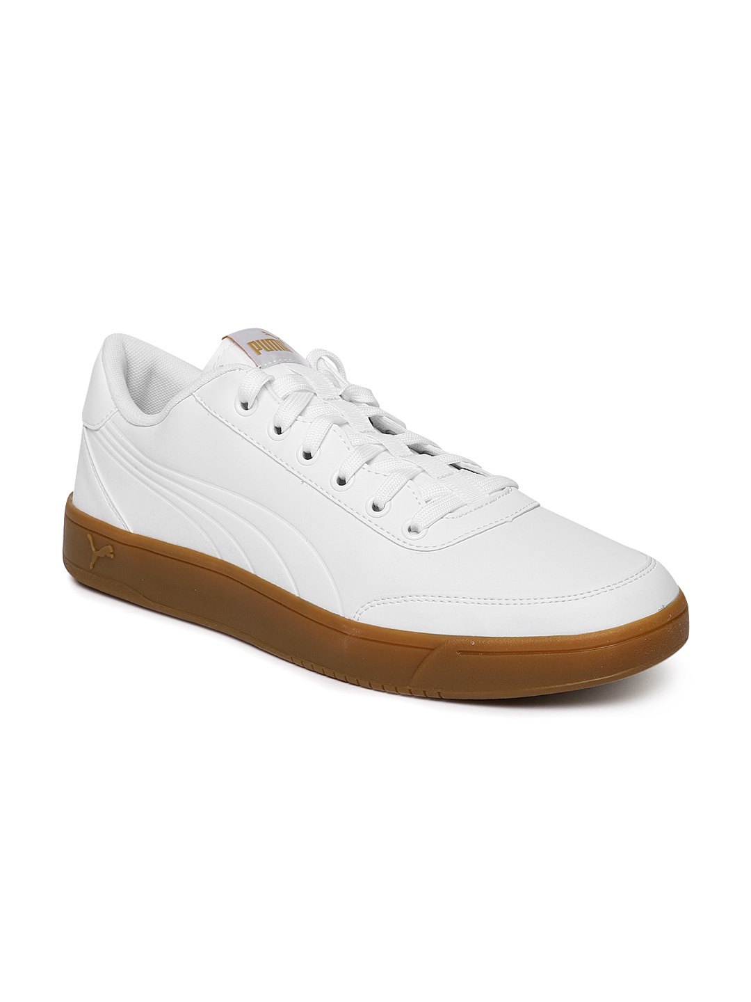 

Puma Men White Court Breaker L Mono Sneakers
