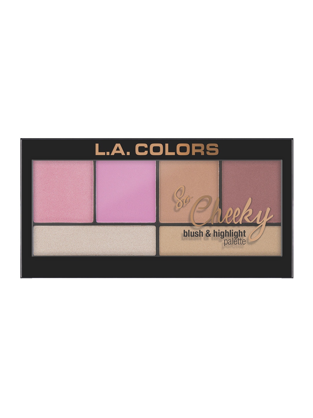 

L.A colors So Cheeky Pink and Playful Blush and Highlight Palette C30461, Multi