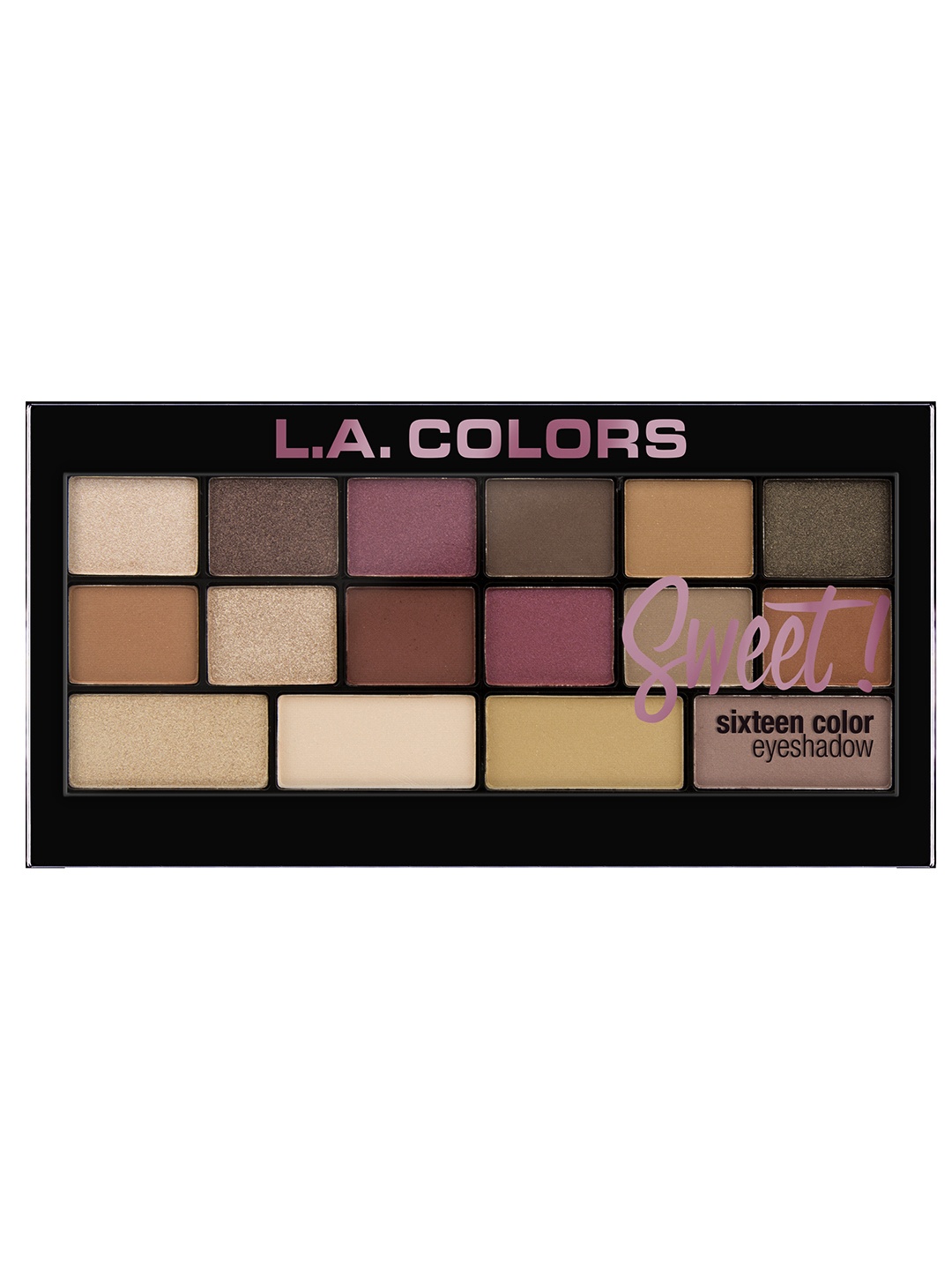 

L.A colors Sweet 16! Color Brave Eyeshadow Palette C30467, Multi