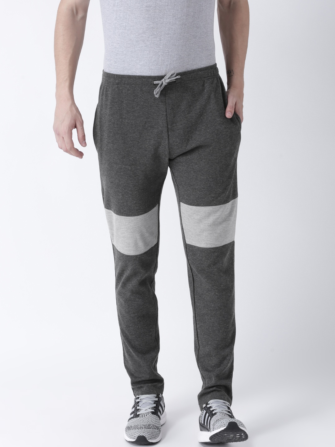 

Club York Men's Charcoal Solid Track Pant