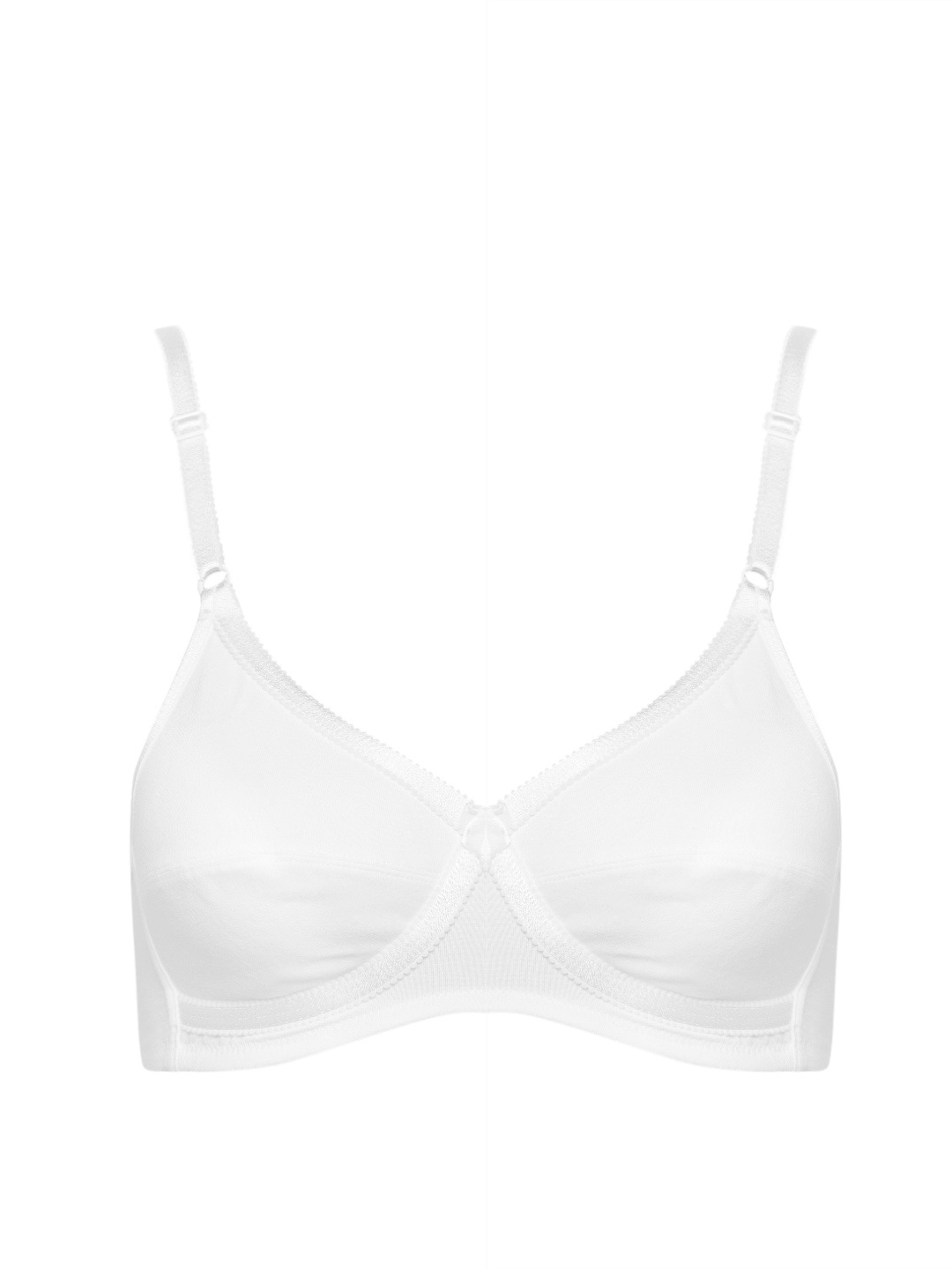 

Jockey White Solid Non-Wired Non Padded Crossover Bra 1242-0105