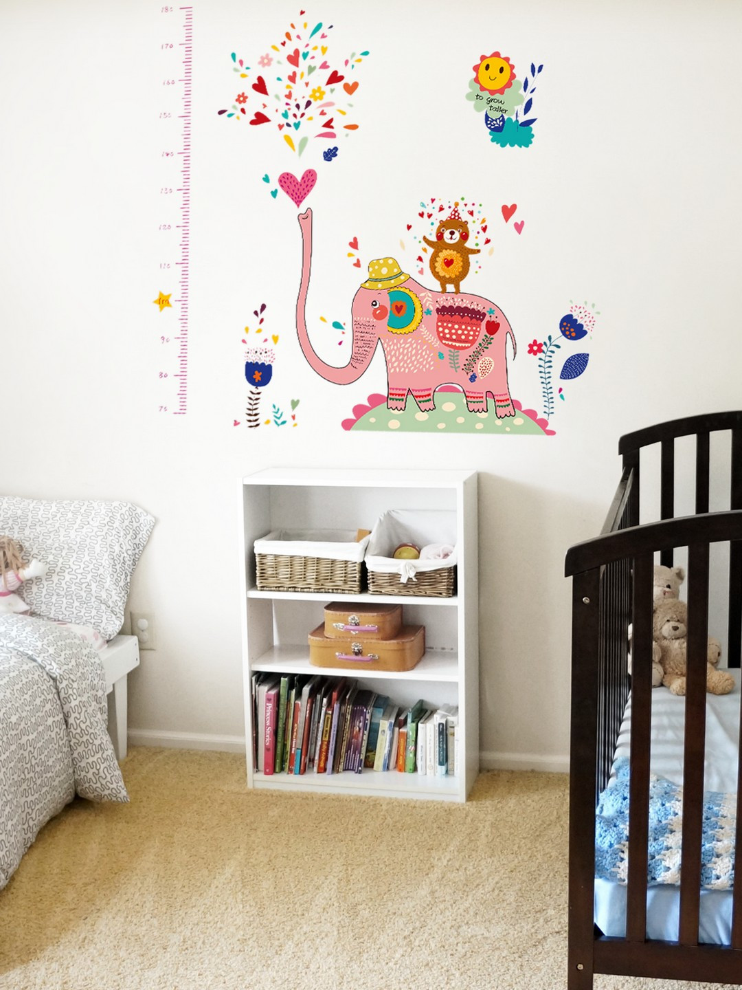 

Cortina Multicoloured Cartoon Characters Wall Sticker, Multi