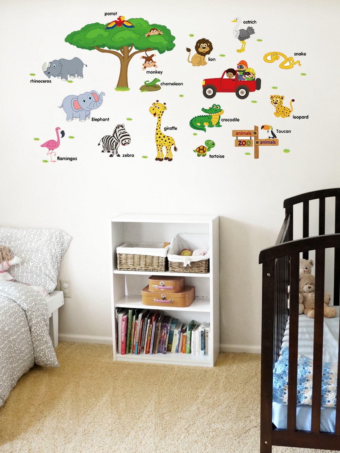 

Cortina Multicoloured Birds & Animals Wall Sticker, Multi