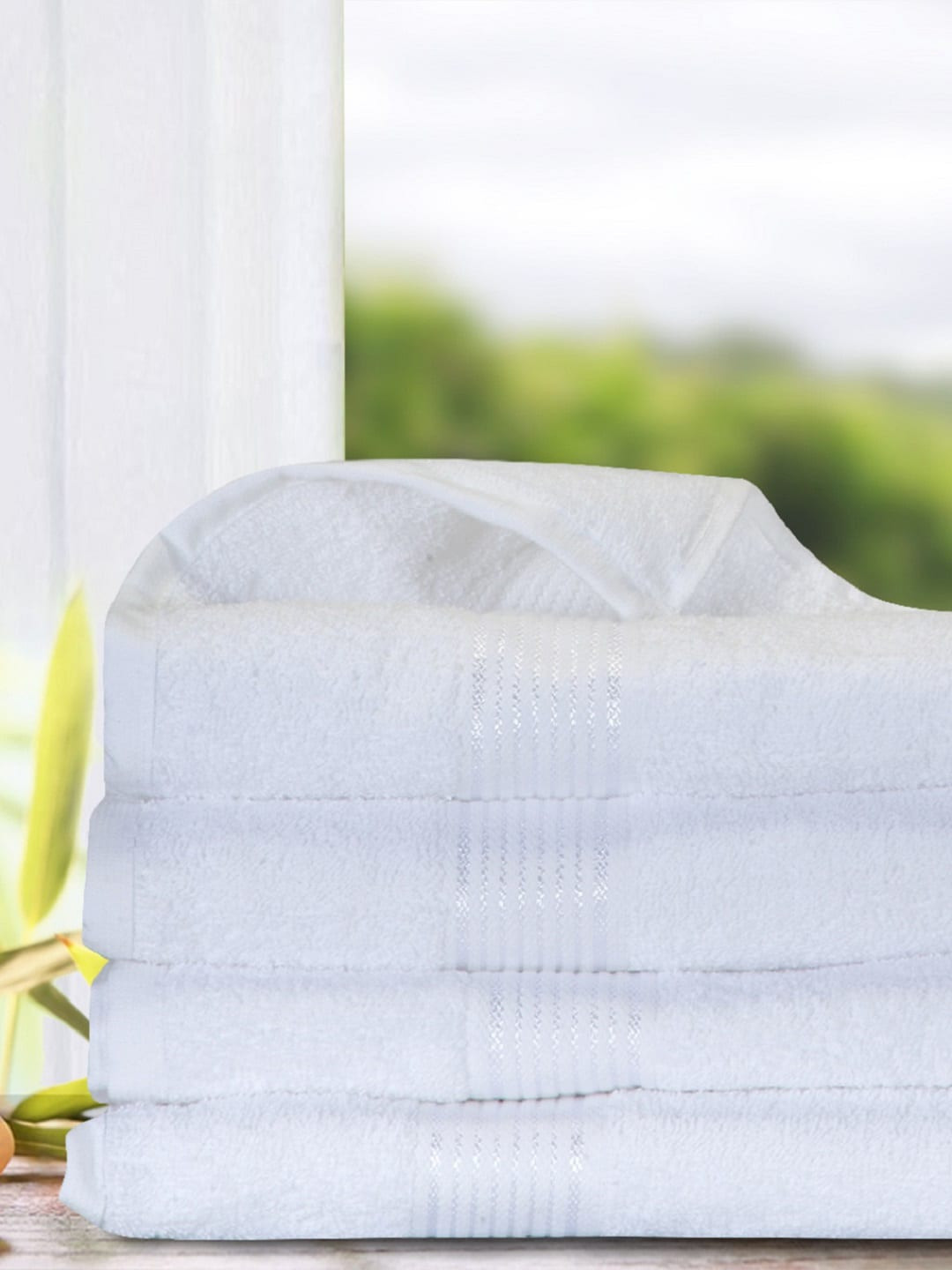 

BIANCA Set of 4 White 380 GSM Bath Towels