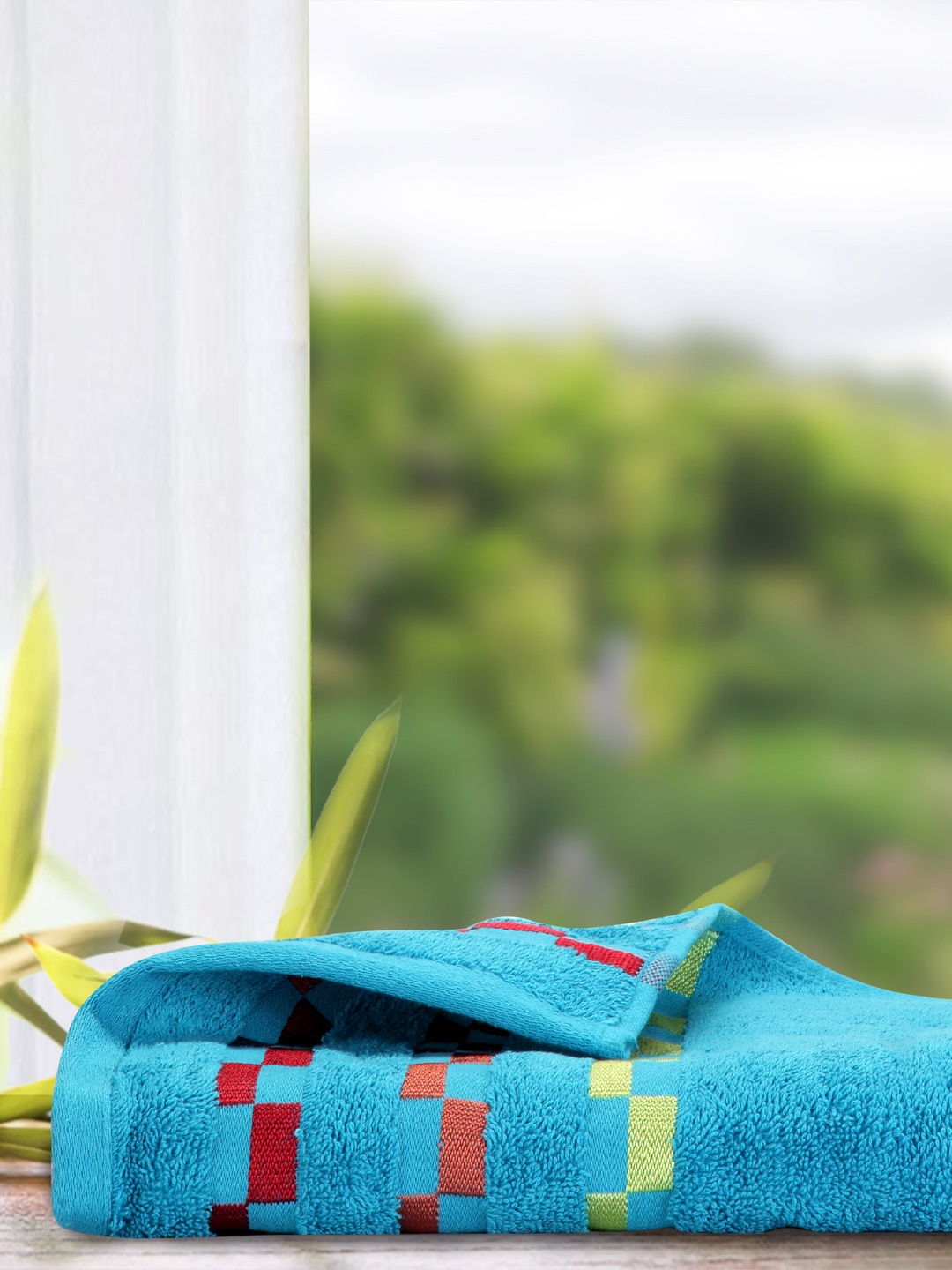 

BIANCA Blue 450 GSM Bath Towel, Turquoise blue