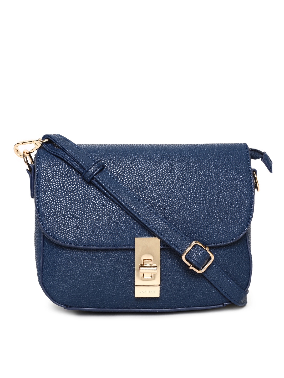 

Caprese Blue Solid Sling Bag