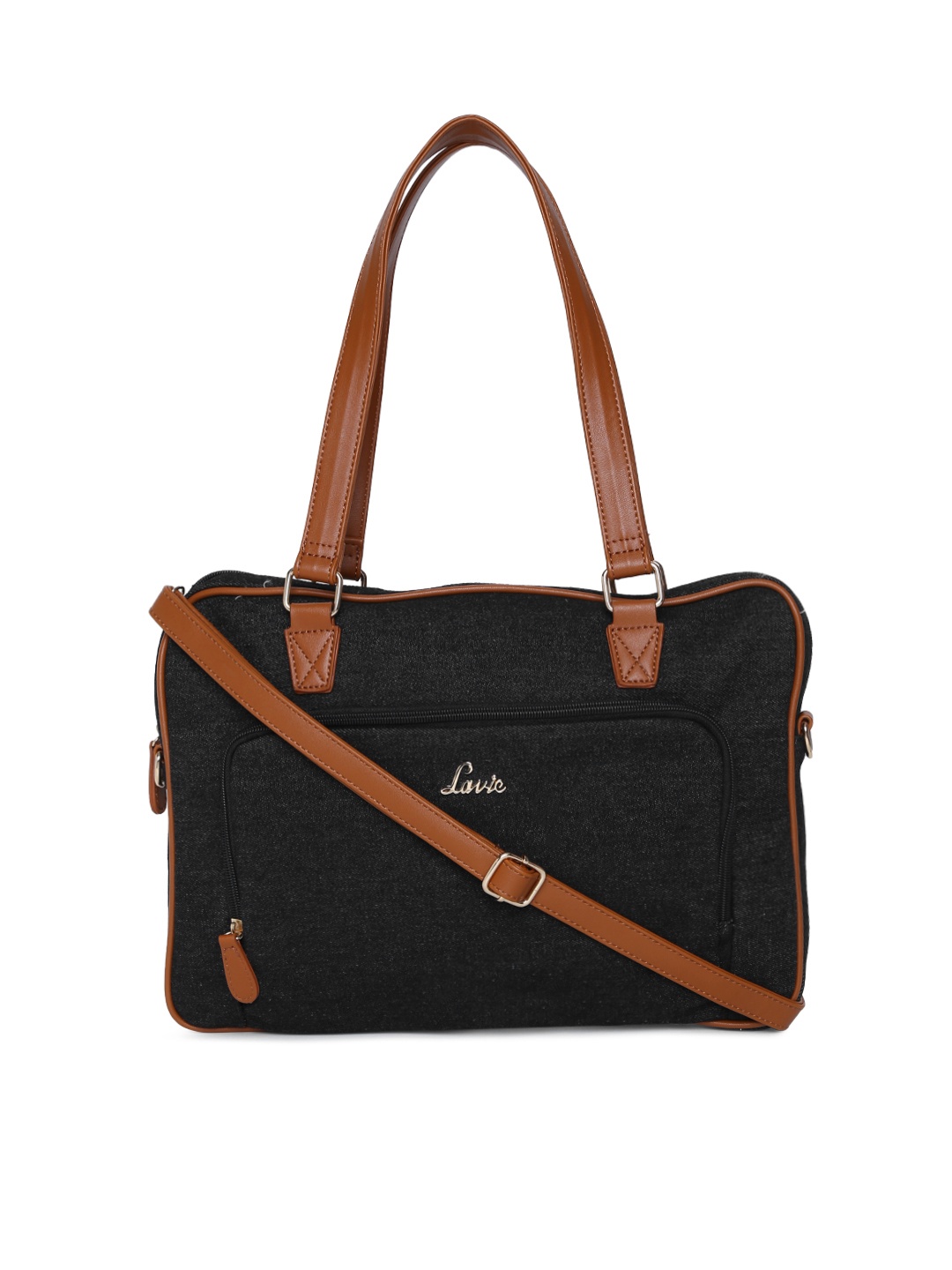 

Lavie Black Solid Shoulder Bag