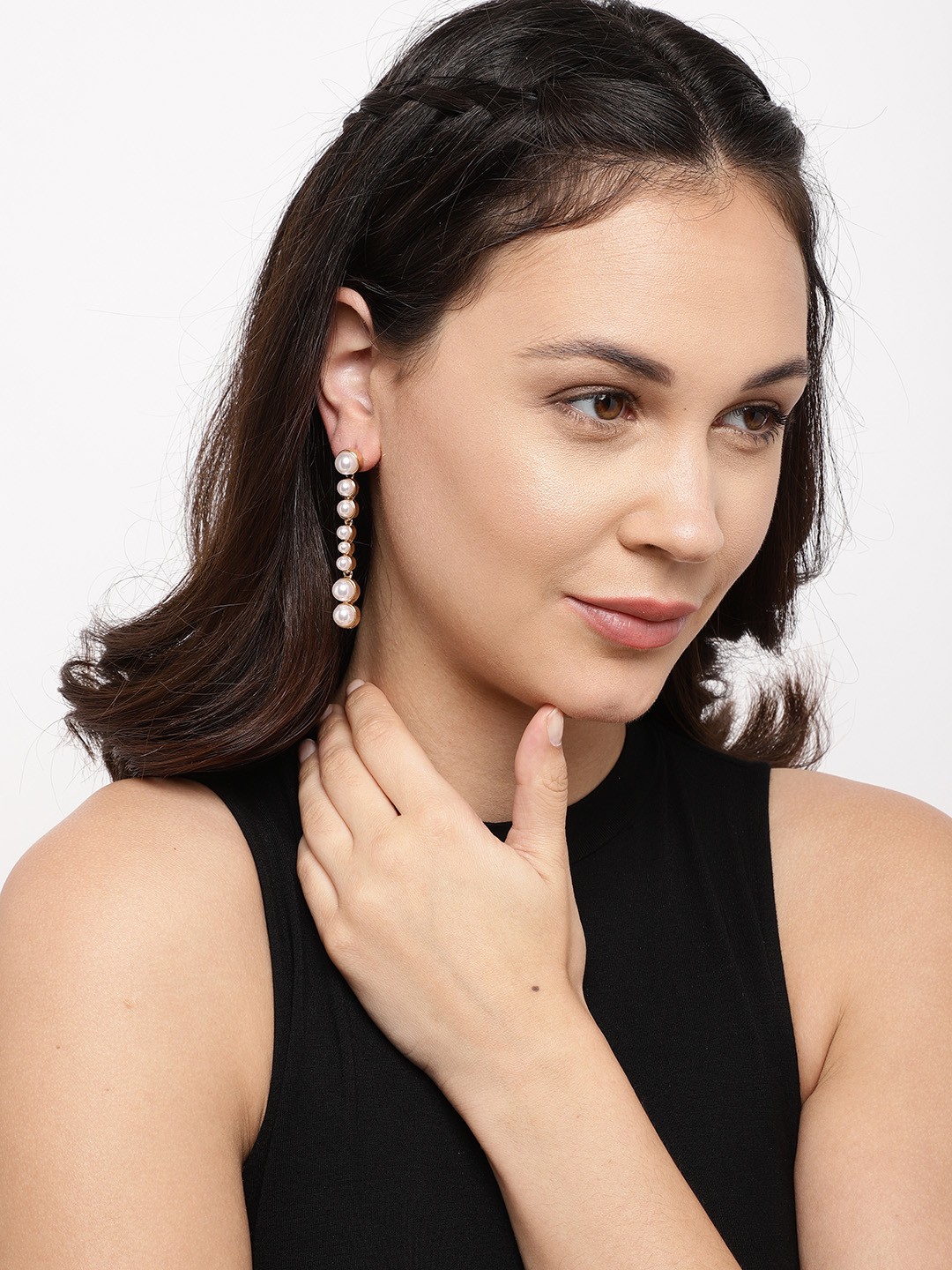 

Ayesha Gold-Toned Contemporary Drop Earrings