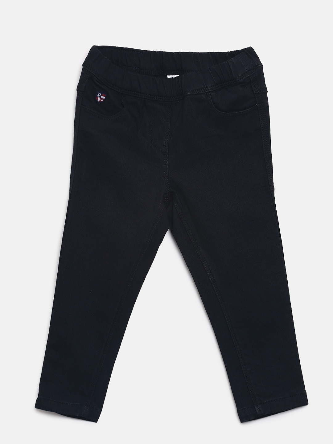 

U.S. Polo Assn. Kids Girls Black Skinny Fit Mid-Rise Clean Look Jeans