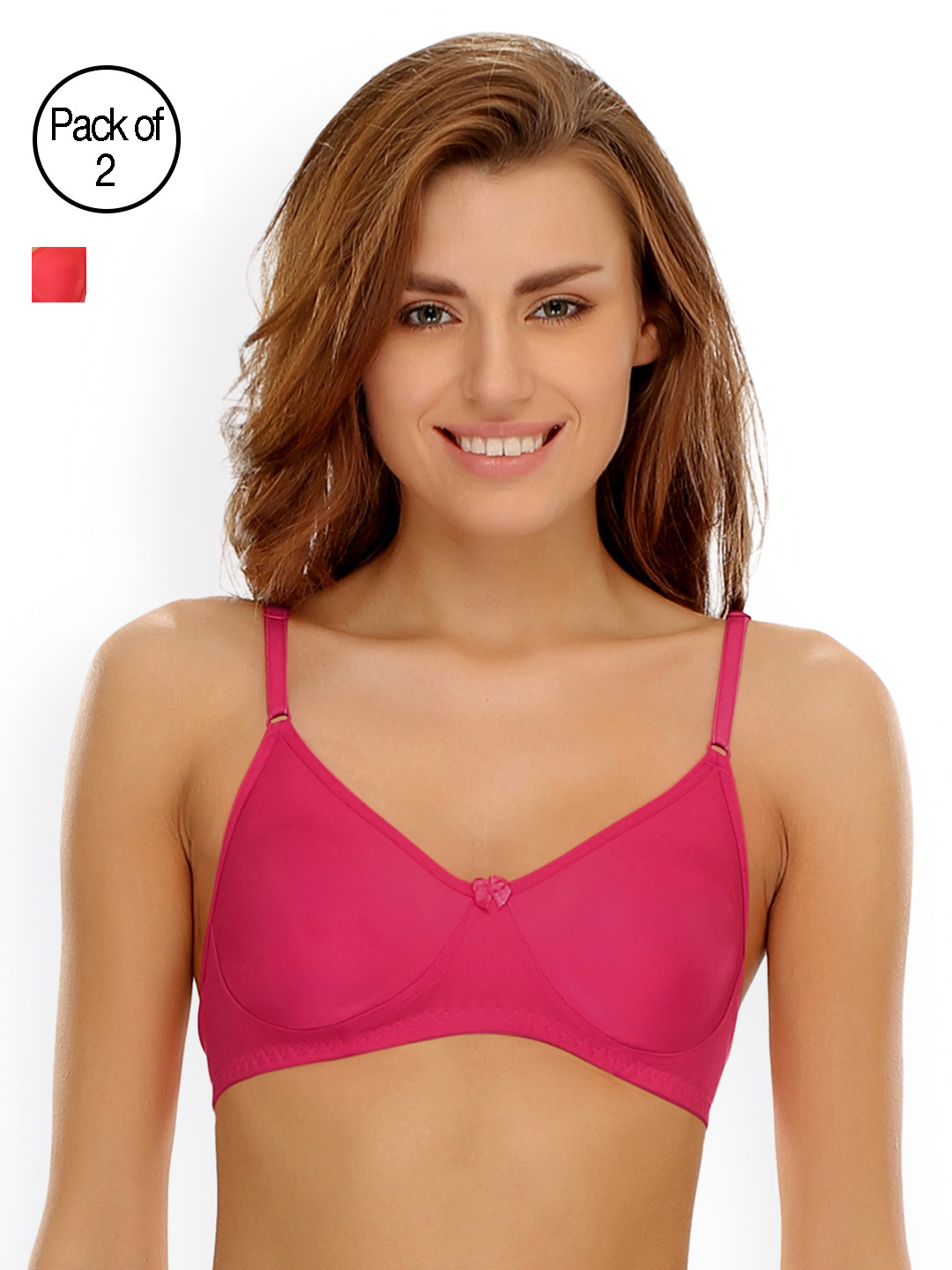 

Clovia Pack Of 2 Bra, Pink