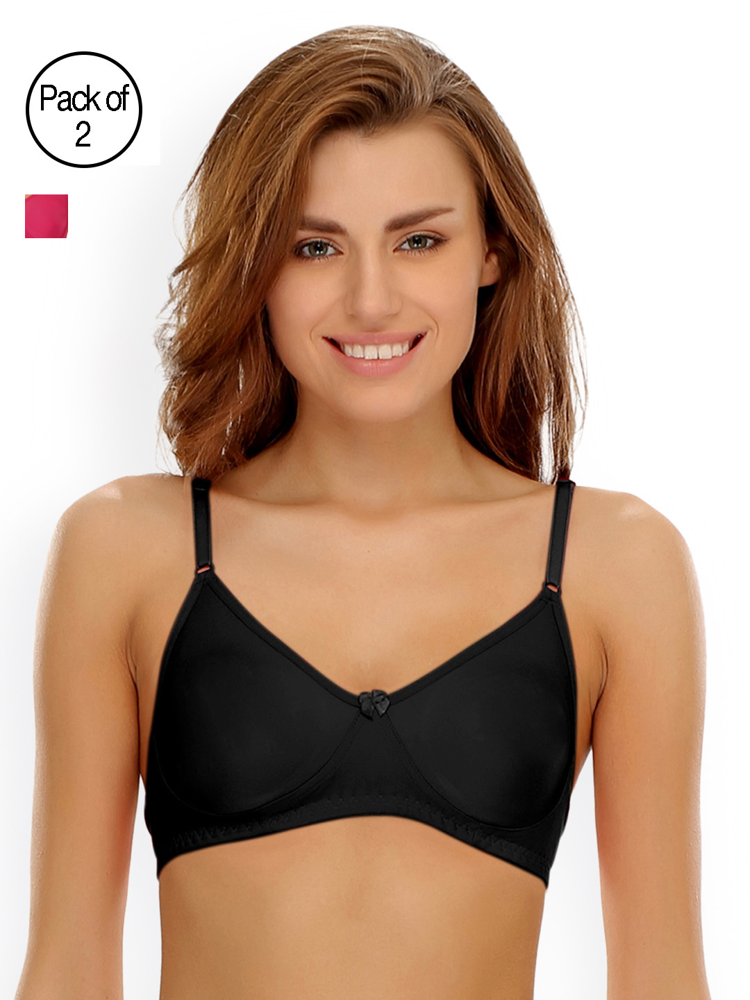 

Clovia Pack Of 2 Bra, Black