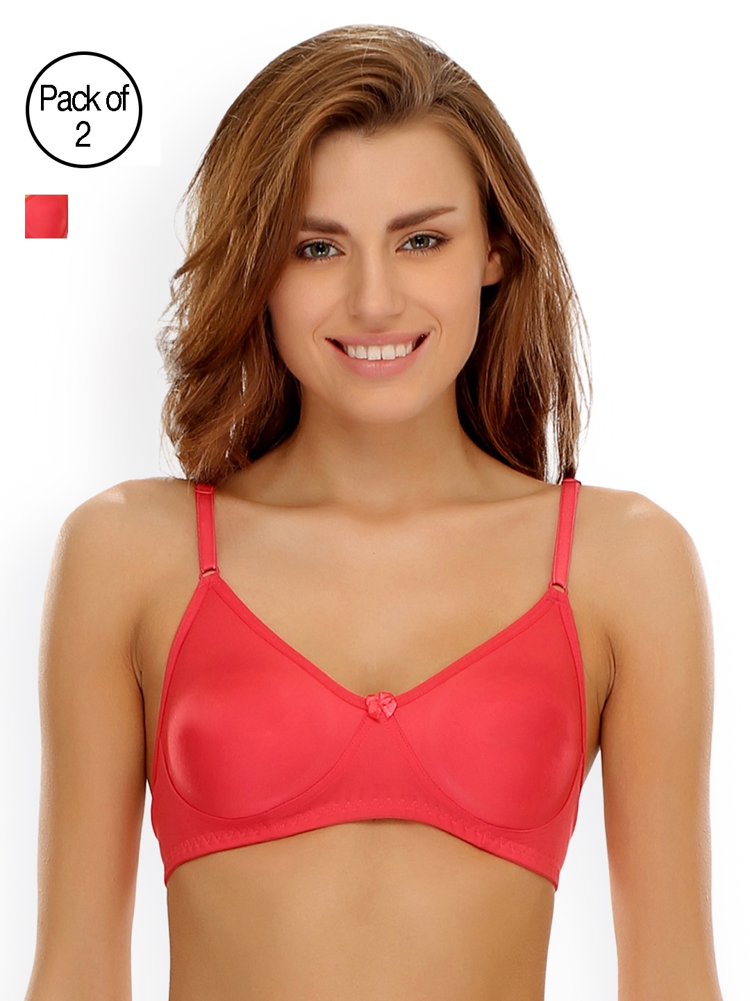 

Clovia Pack Of 2 Bra, Pink