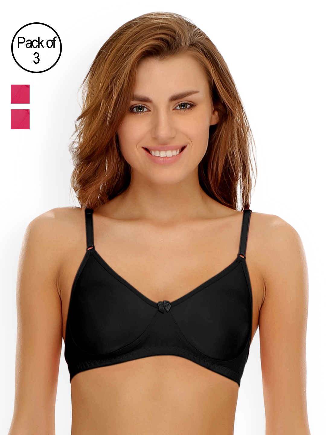 

Clovia Pack Of 2 Bra, Black