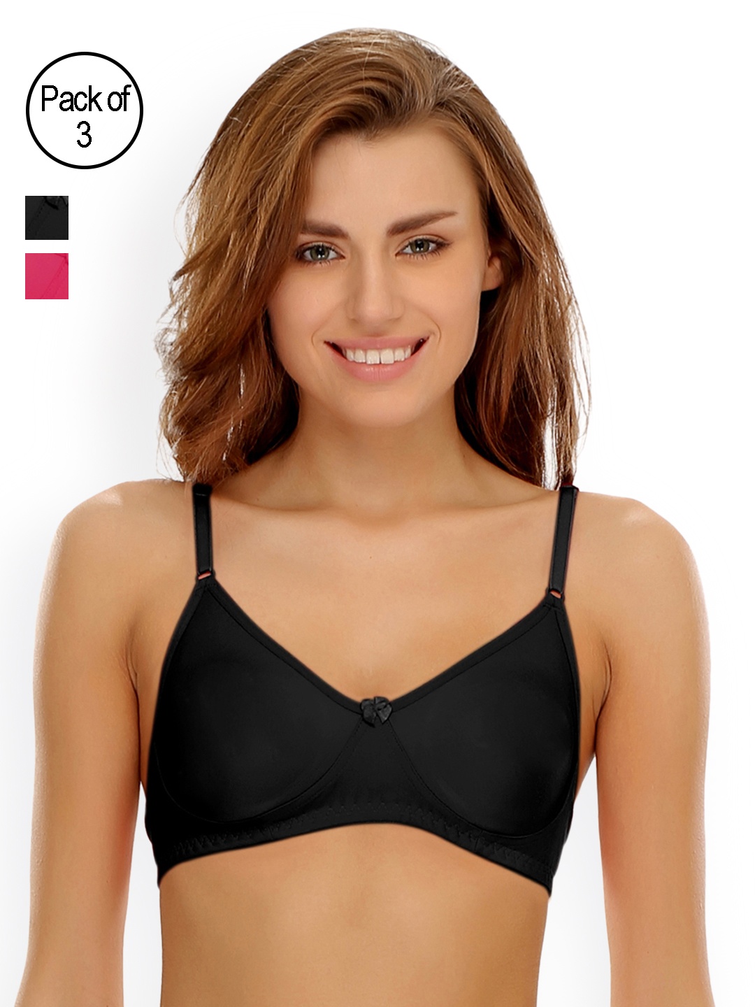 

Clovia Pack Of 2 Bra, Black