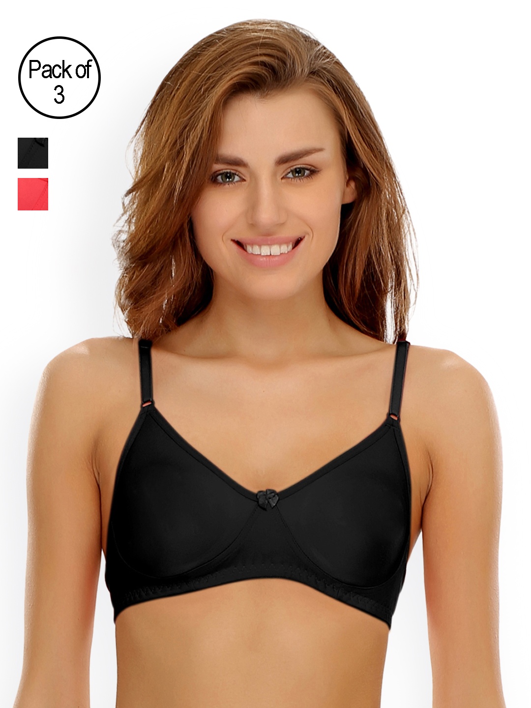 

Clovia Pack Of 2 Bra, Black