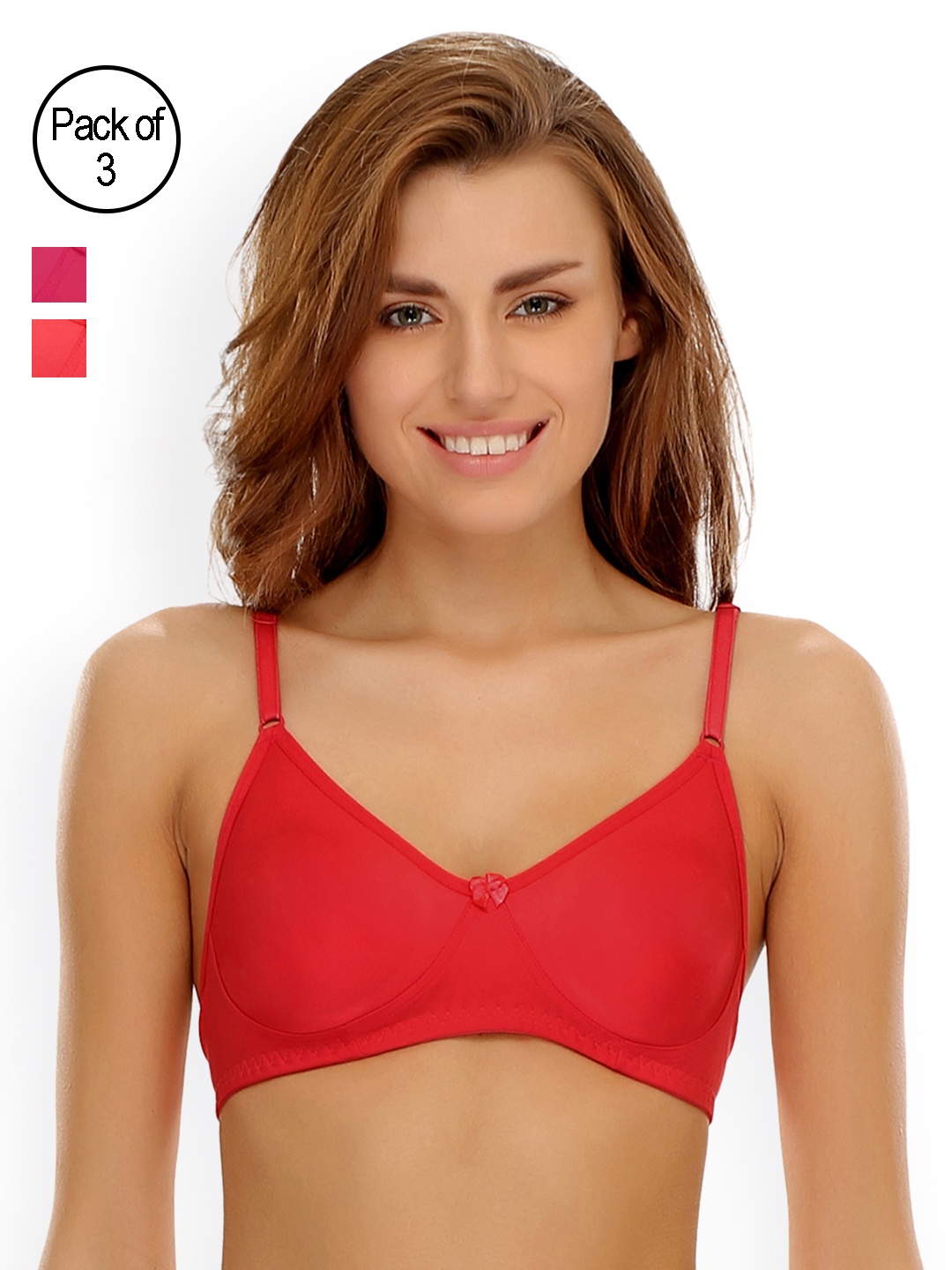 

Clovia Pack Of 2 Bra, Pink