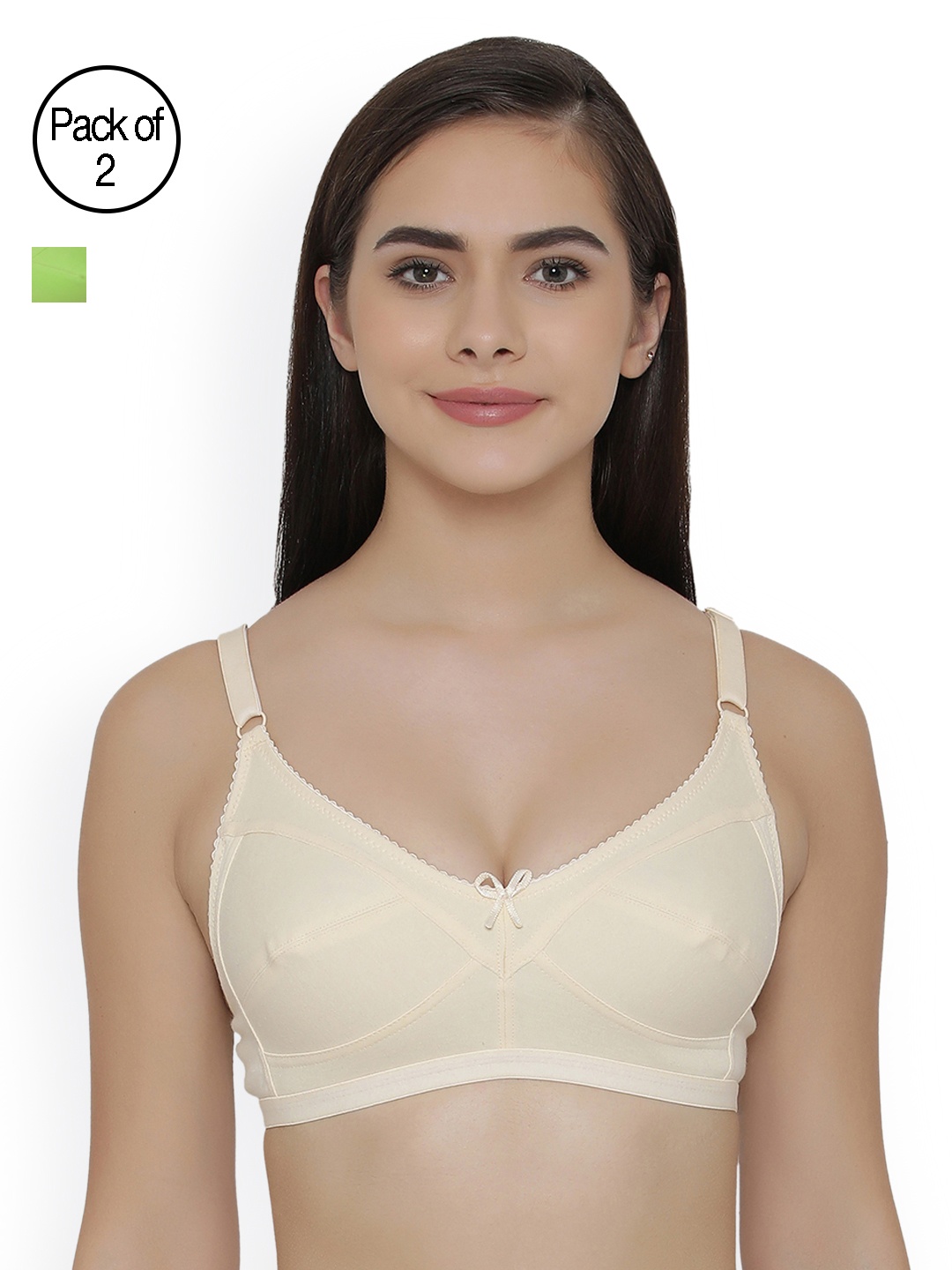 

Clovia Pack Of 2 Bra, Green