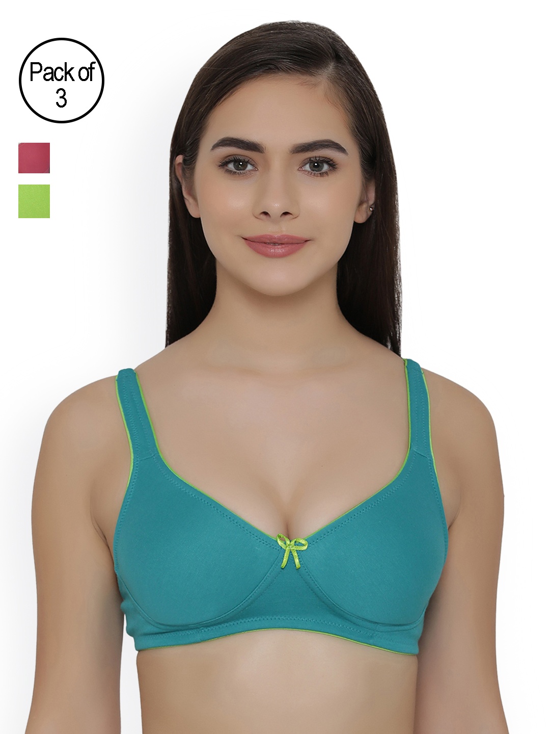 

Clovia Pack Of 2 Bra, Green