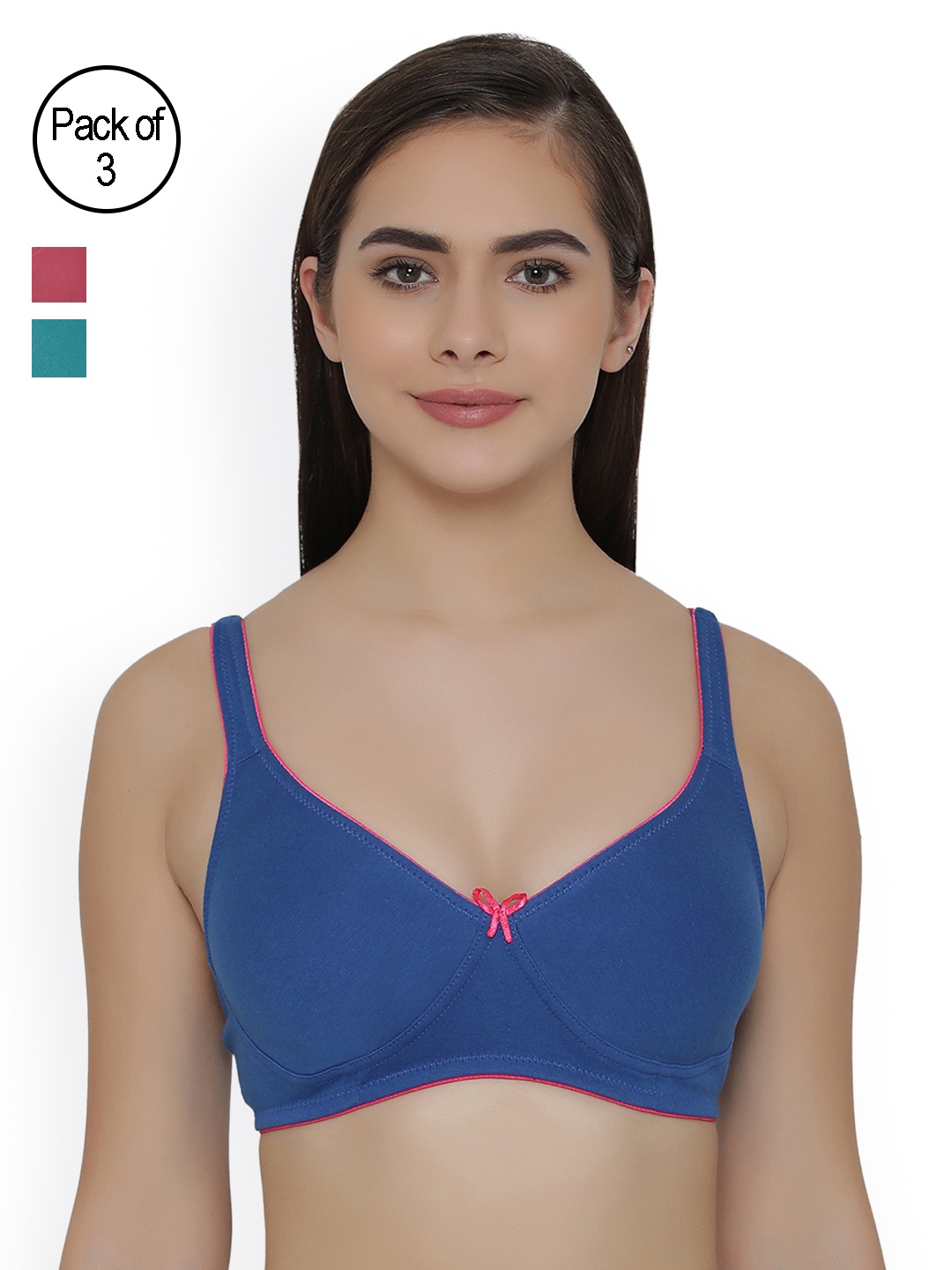

Clovia Pack Of 3 Bra, Blue